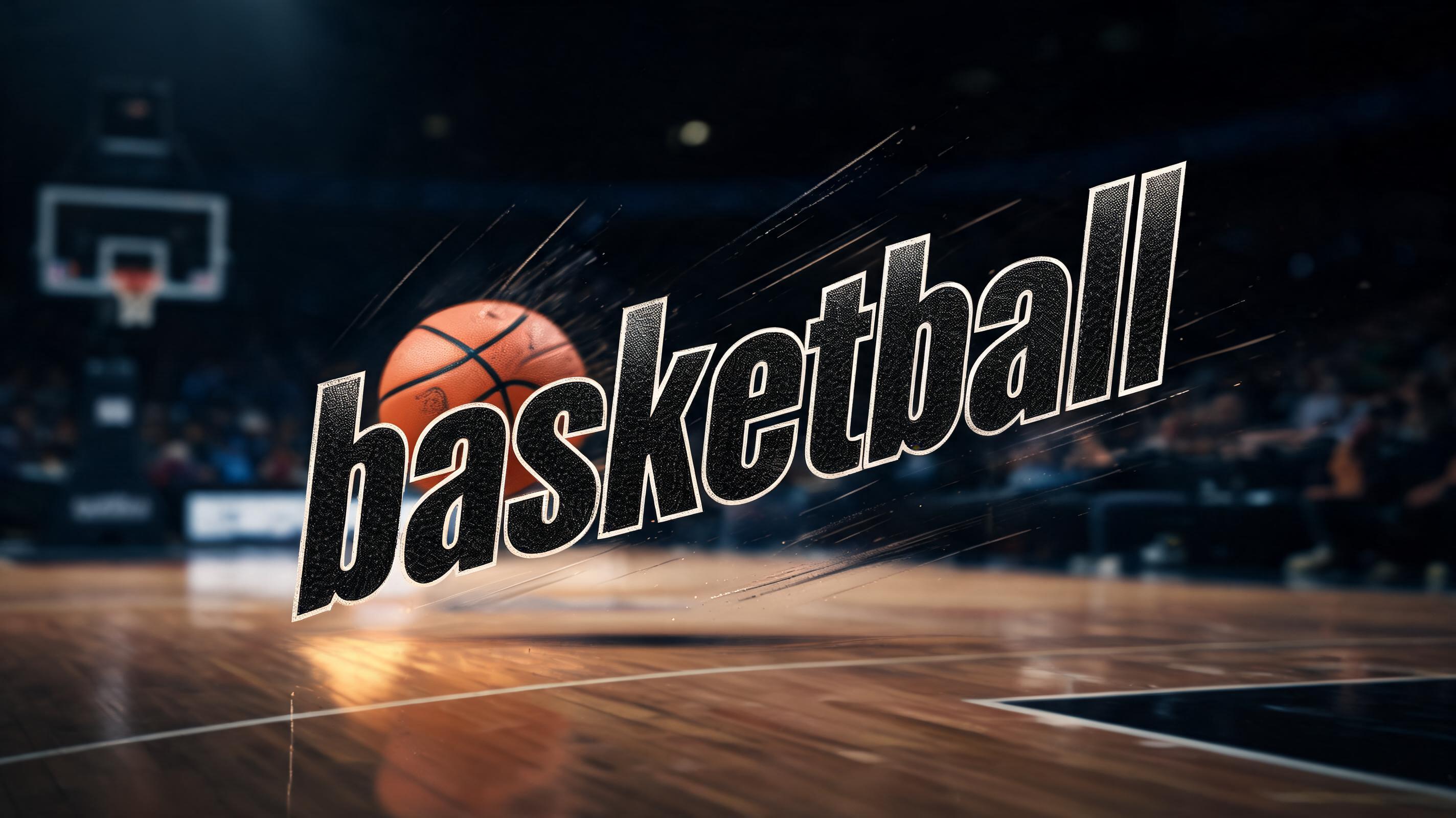"basketball" — Sports | AI Text Effect Generator