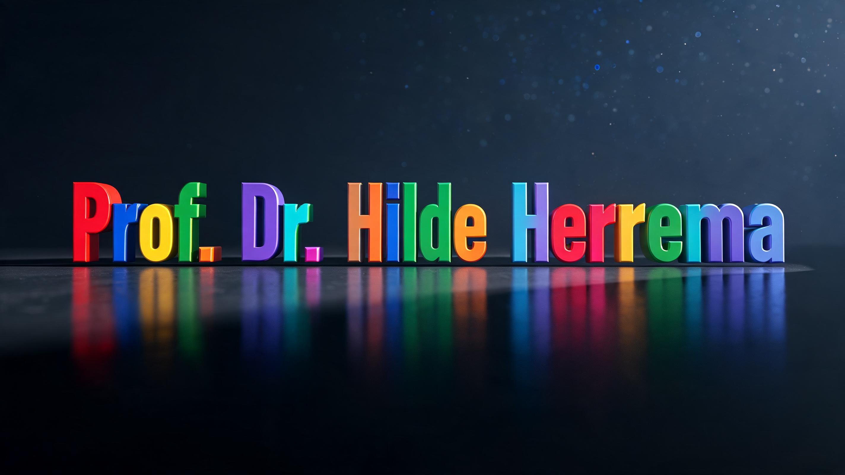 "Prof. Dr. Hilde Herrema" — 3d Bold | AI Text Effect Generator