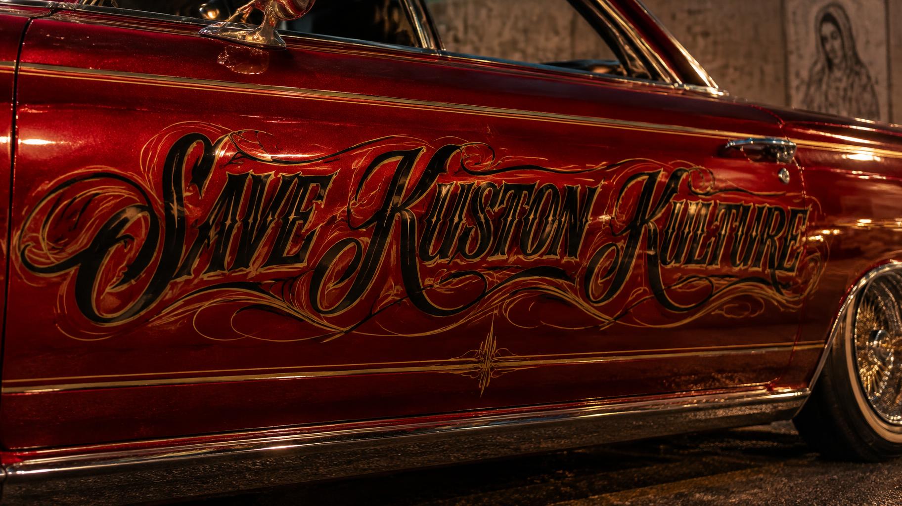 "SAVE KUSTON KULTURE" — Chicano | AI Text Effect Generator