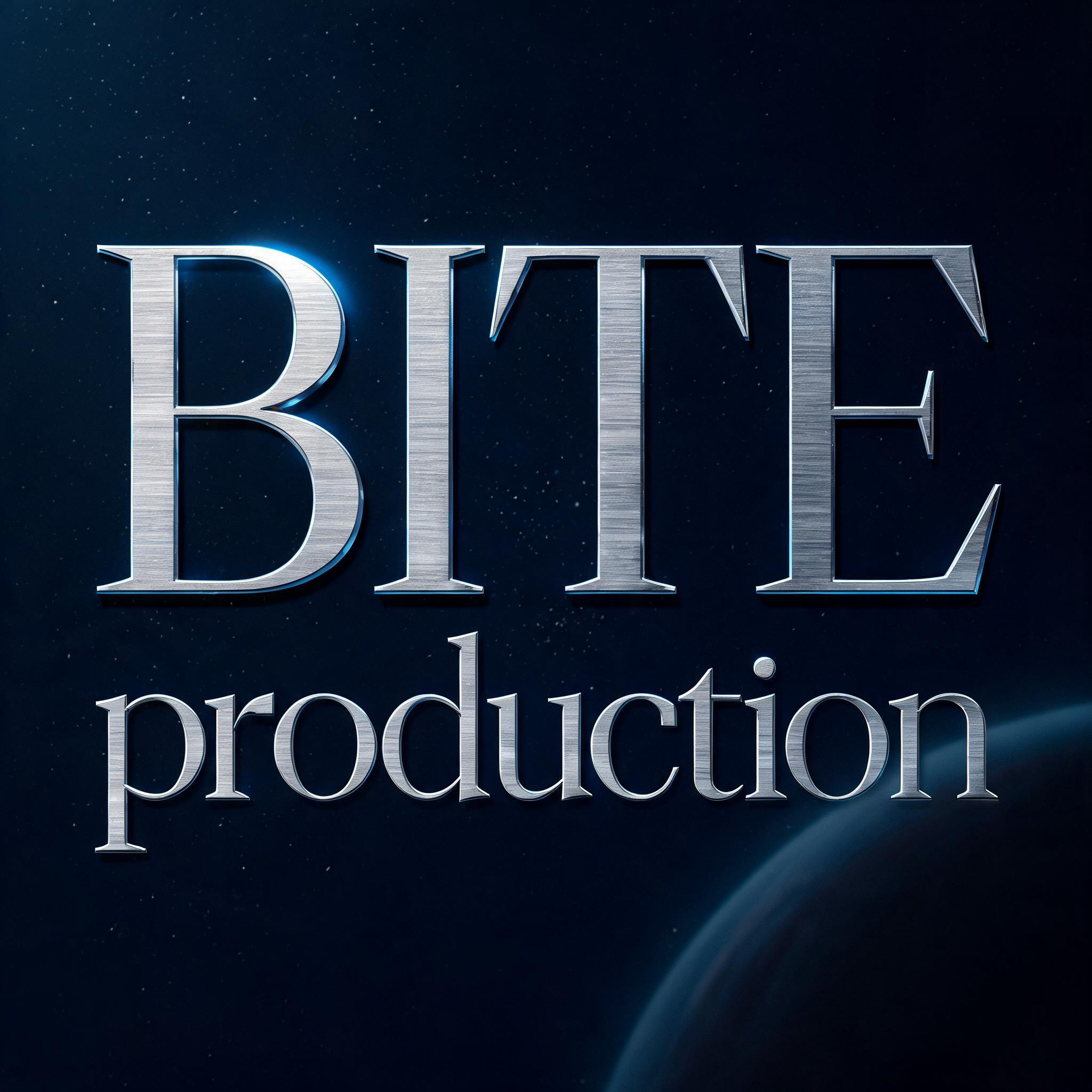 "BITE production" — Cinematic Scifi | AI Text Effect Generator