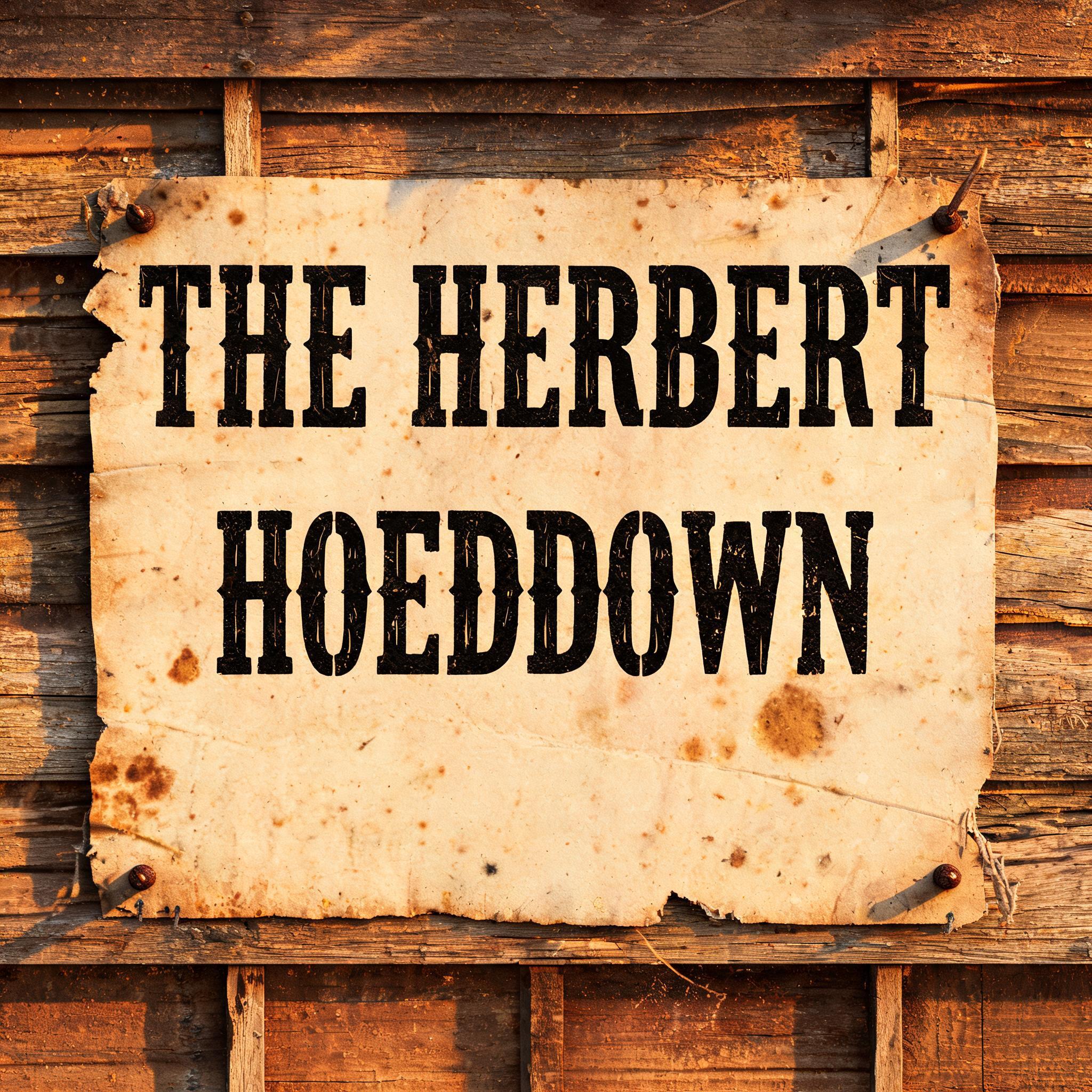 "THE HERBERT HOEDOWN" — Western text effect