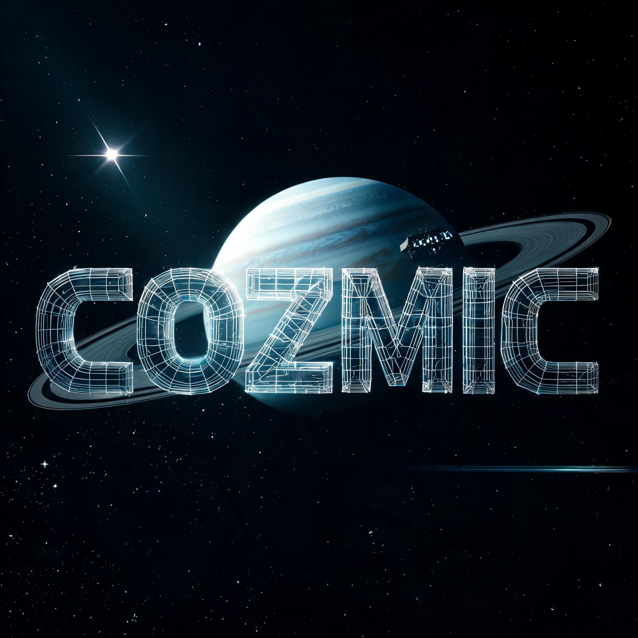 "COZMIC" — Cinematic Scifi text effect