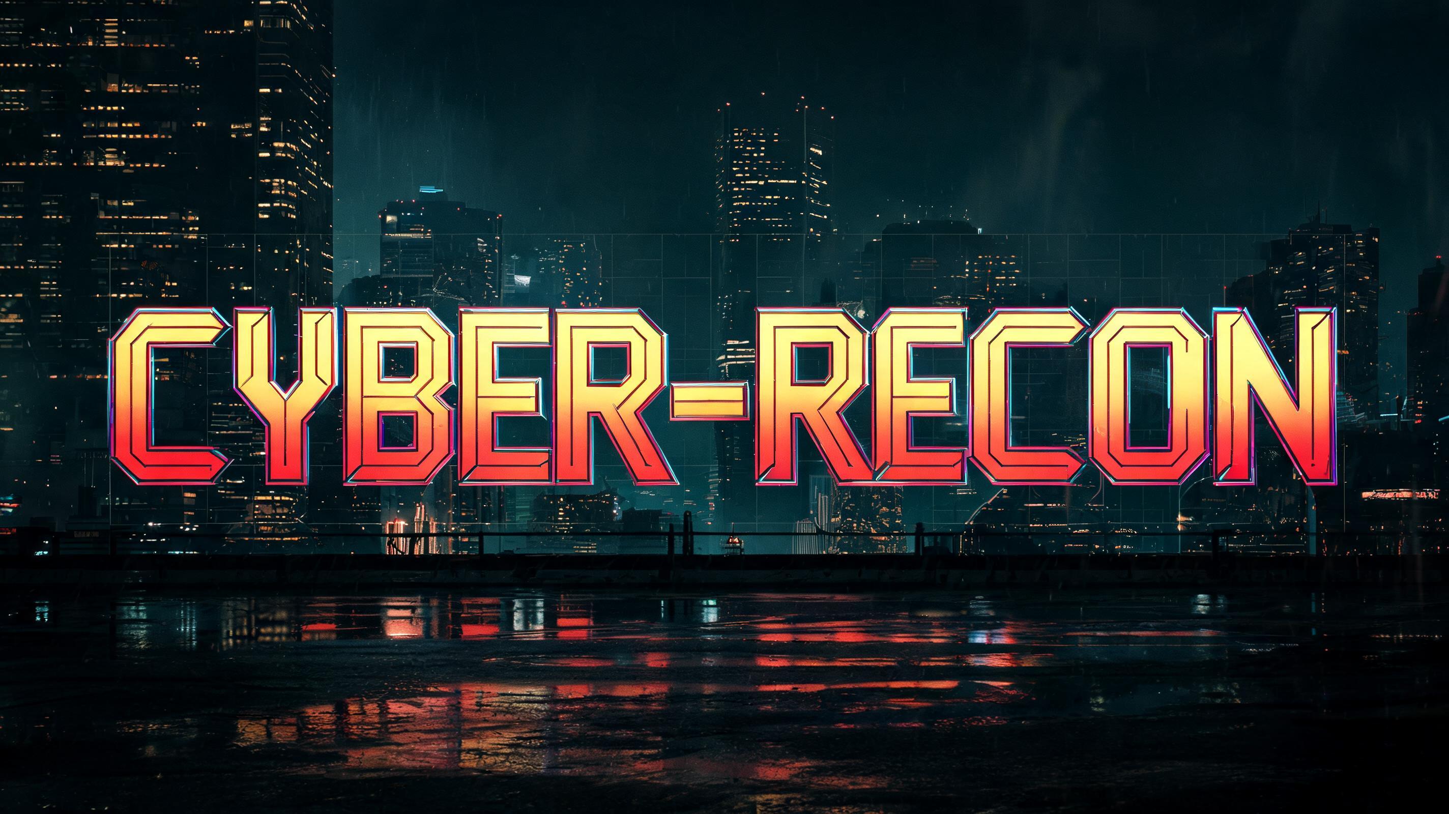 "CYBER-RECON" — Cyberpunk 2077 | AI Text Effect Generator