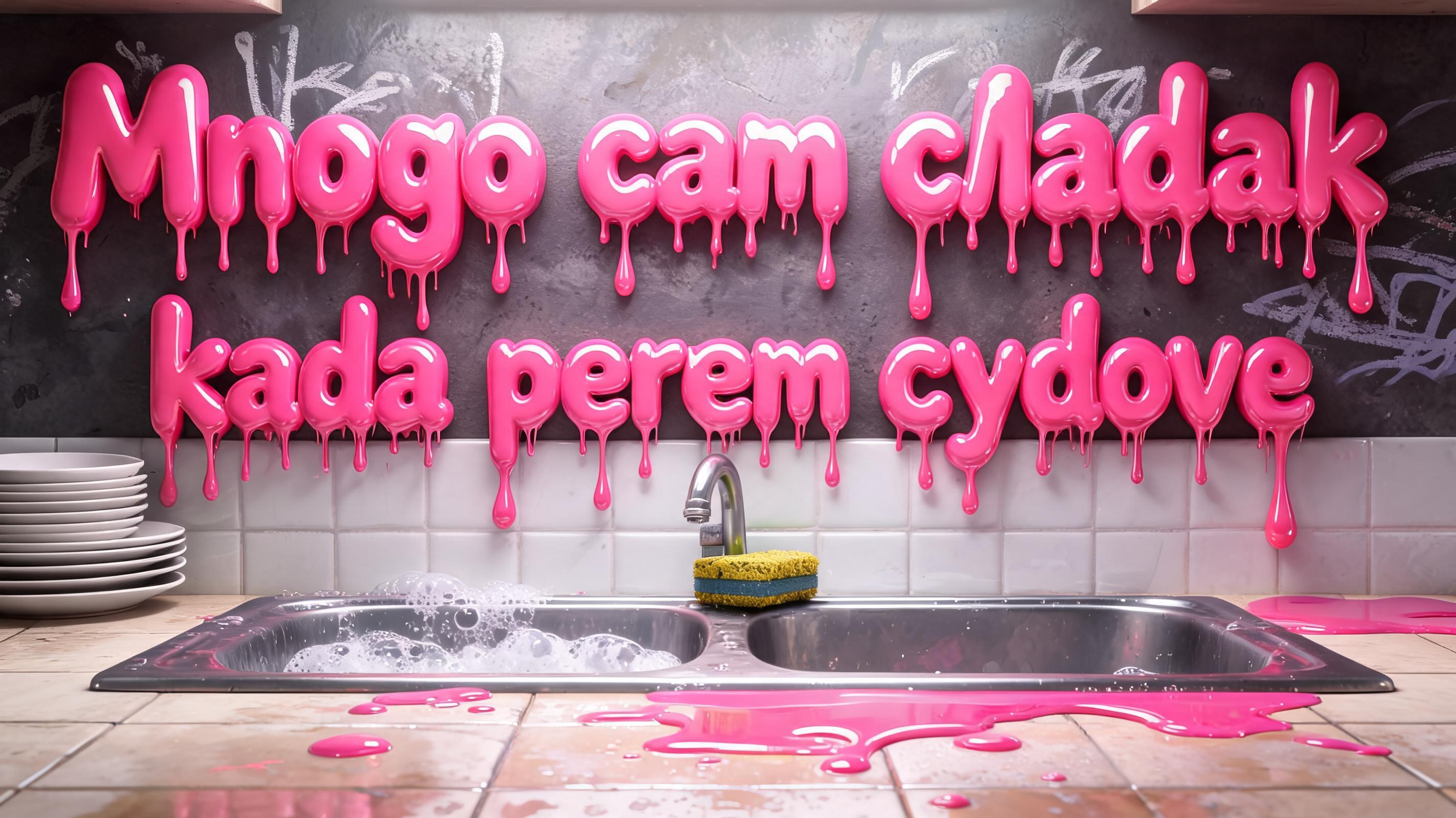 "Mnogo sam sladak kada perem sudove" — Drip Font | AI Text Effect Generator