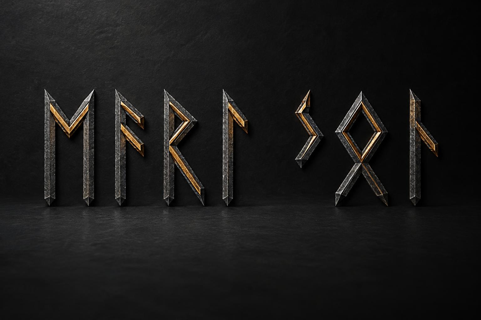 "ᛖᚨᚱᛚ ᛃᛟᚾ" — Viking Runic text effect