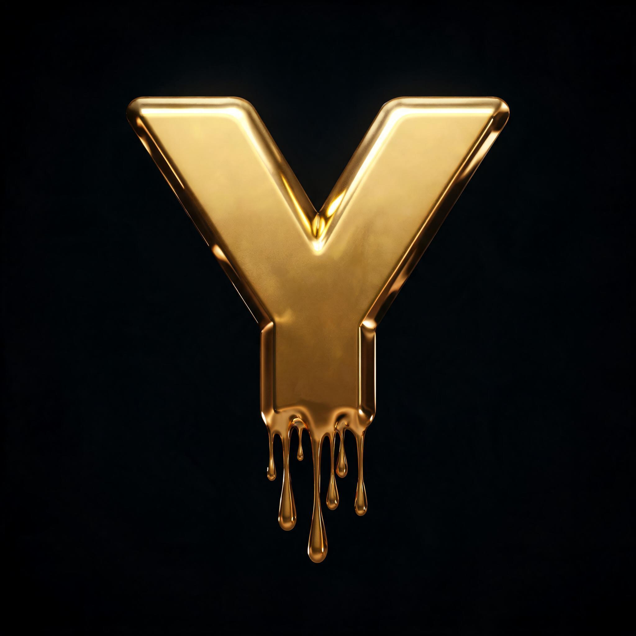 "Y" — Drip Font | AI Text Effect Generator