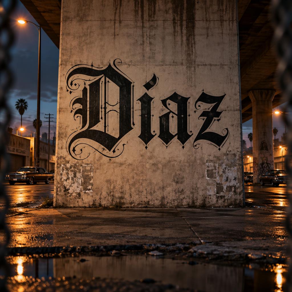 "Díaz" —  | AI Text Effect Generator