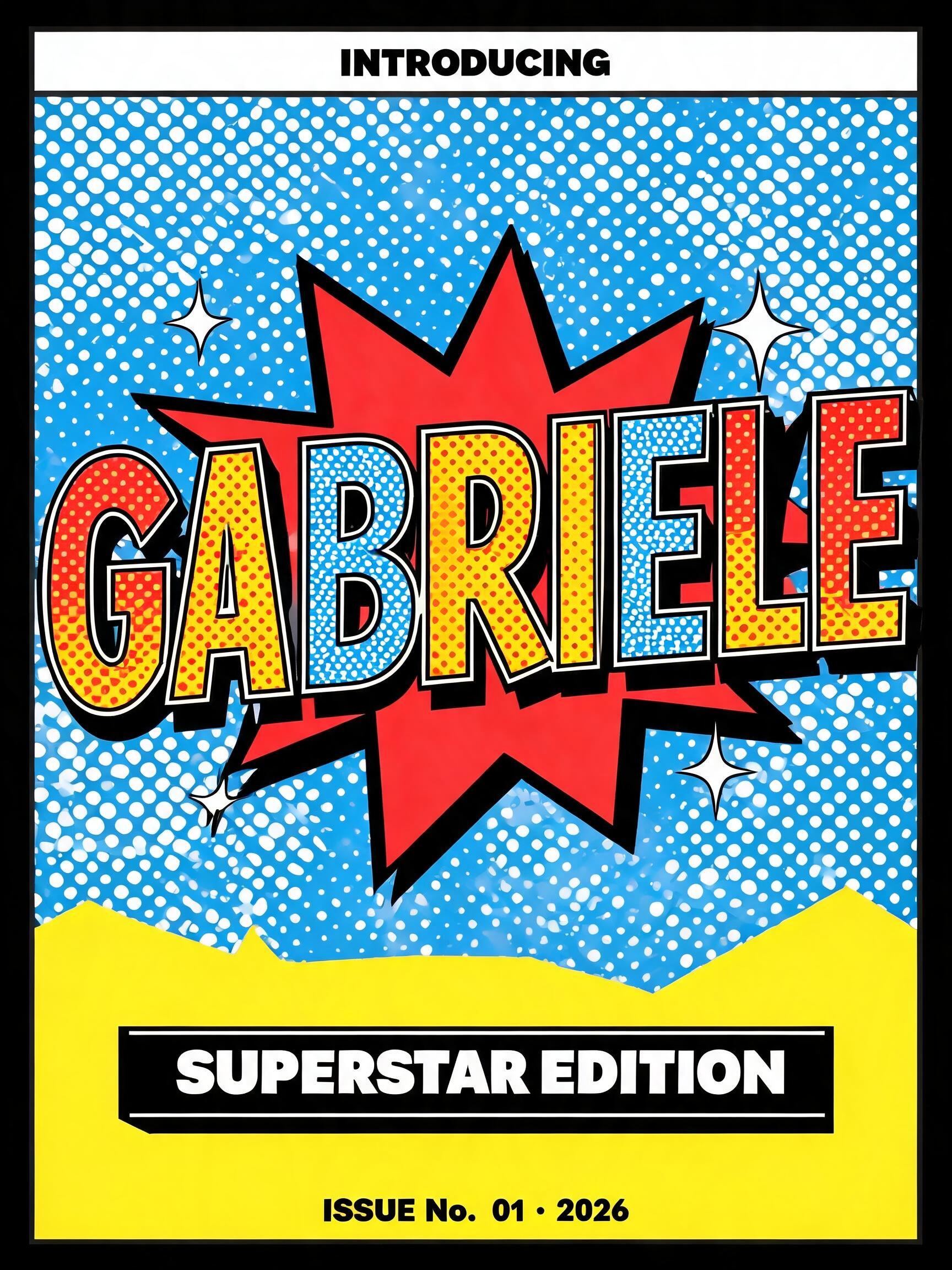 "GABRIELE" — Pop Art text effect