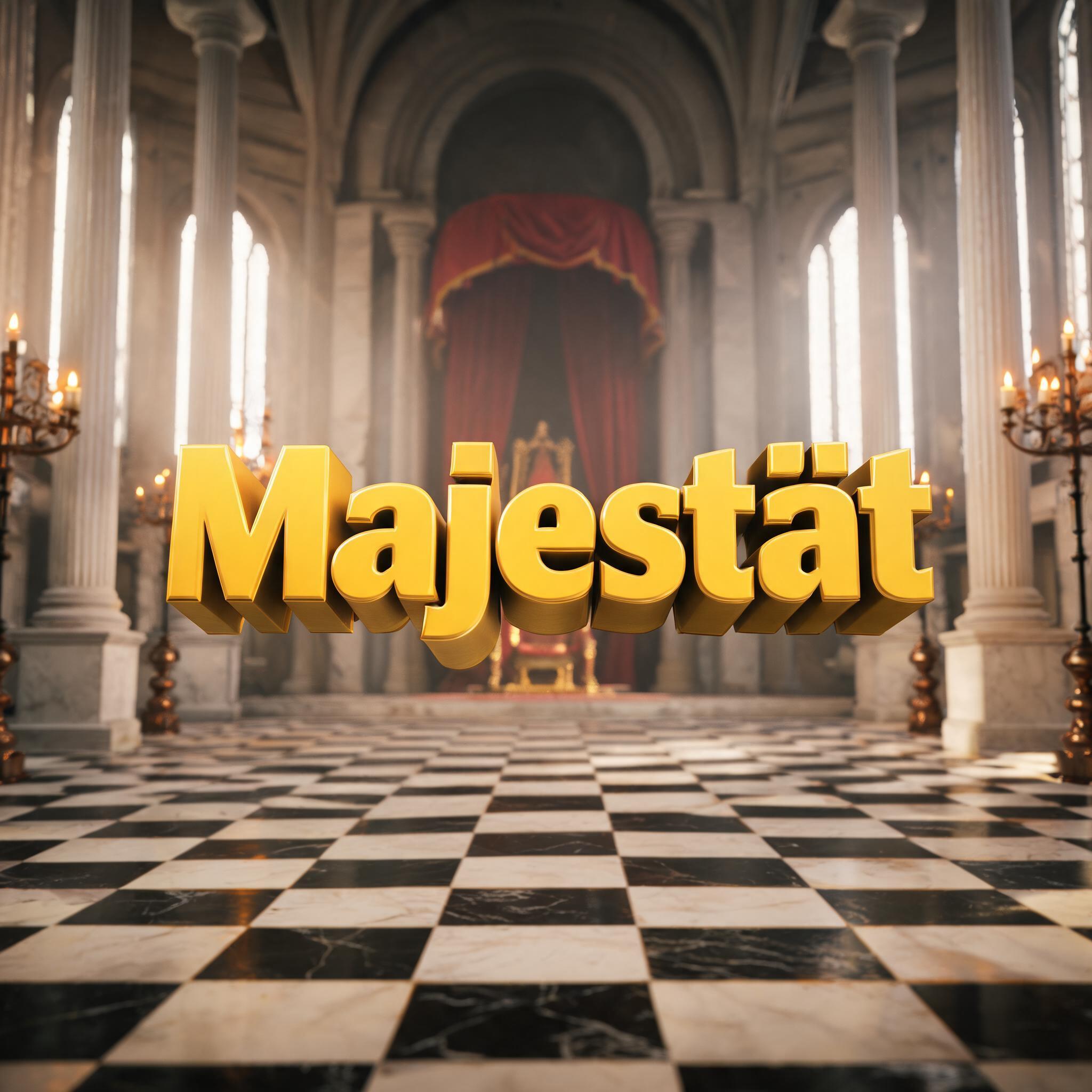 "Majestät" —  | AI Text Effect Generator