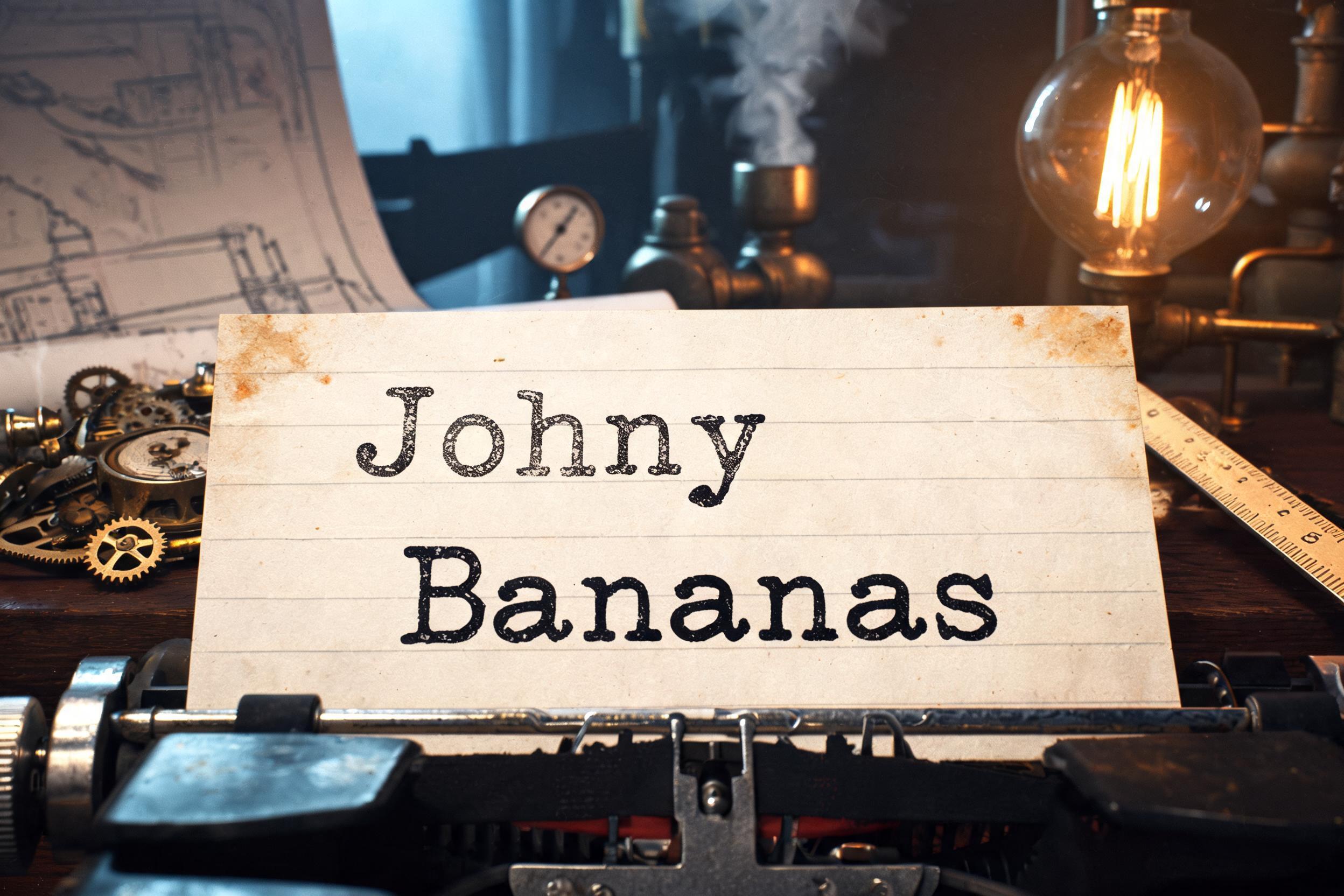 "Johnny Bananas" — Steampunk | AI Text Effect Generator