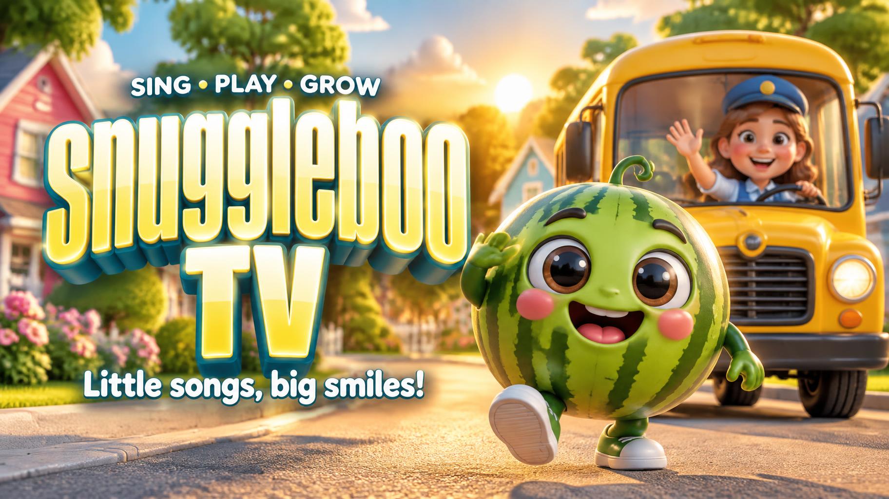 "snuggleboo TV
Little songs, big smiles!
SING • PLAY • GROW" — Cinematic Youtube Creator | AI Text Effect Generator