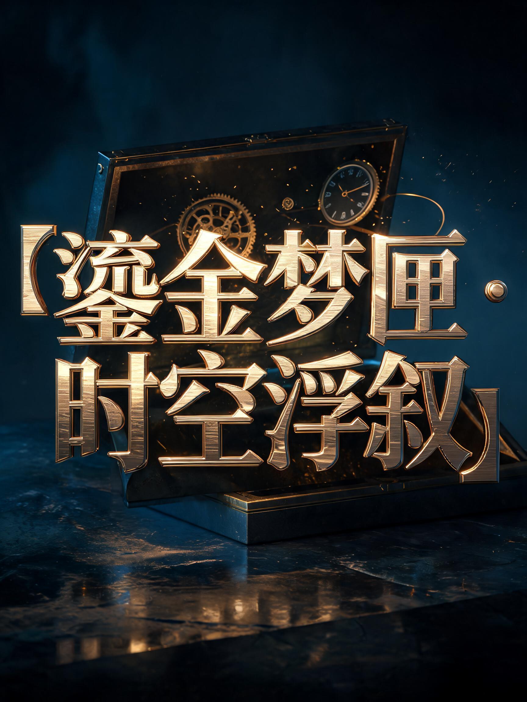 "【鎏金梦匣 · 时空浮叙】" — Metallic | AI Text Effect Generator