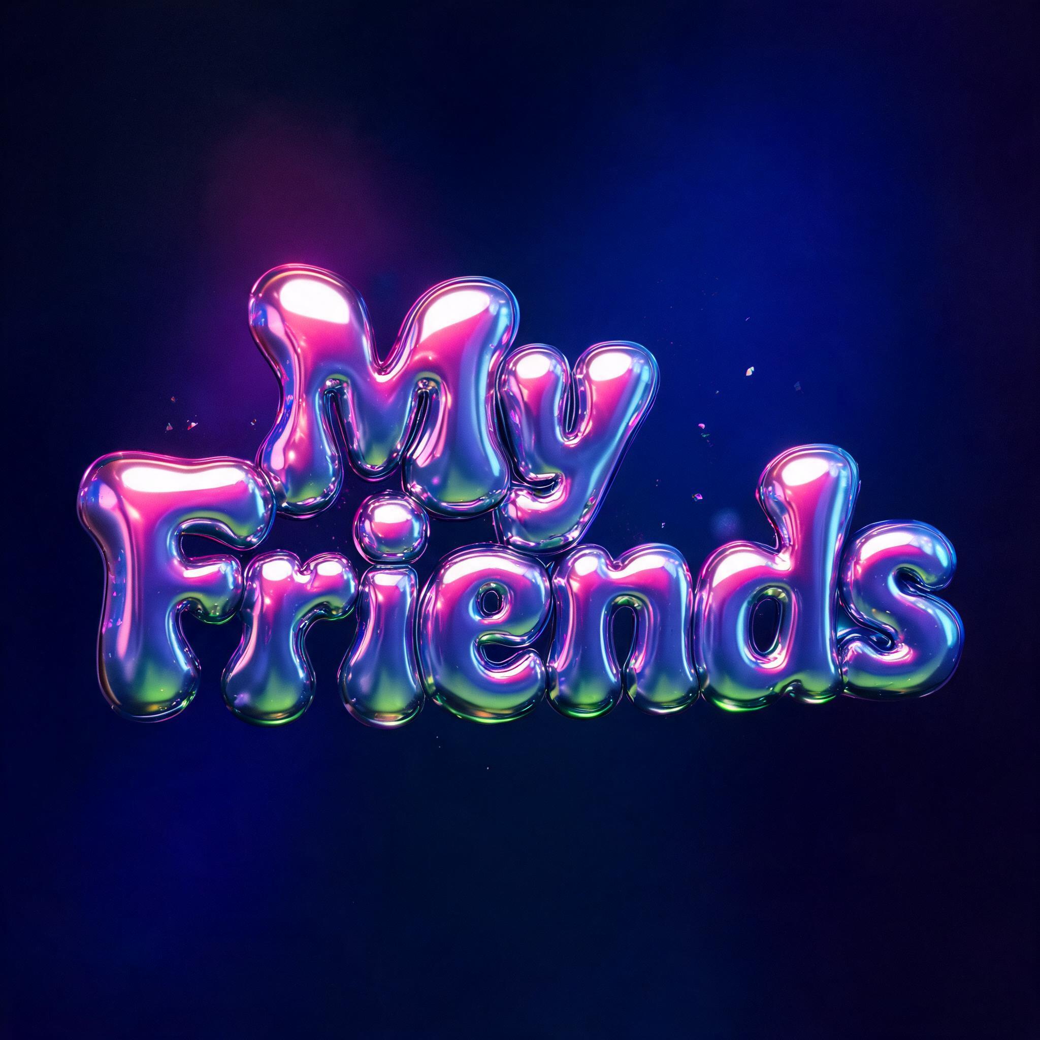 "My Friends" — Y2k | AI Text Effect Generator