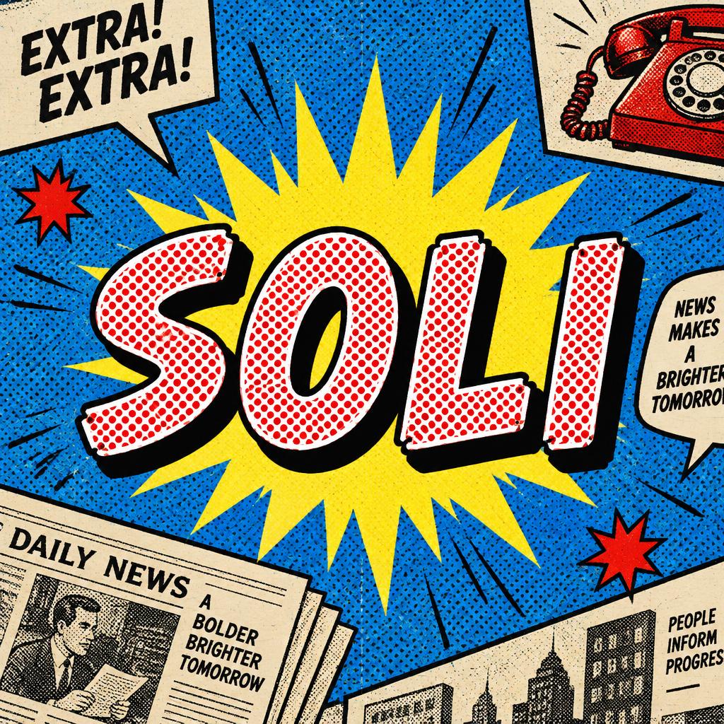 "SOLI" —  | AI Text Effect Generator