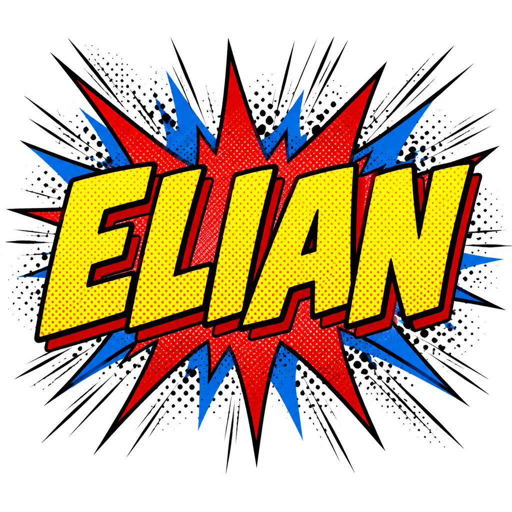 "ELIAN" — Comic Book | AI Text Effect Generator