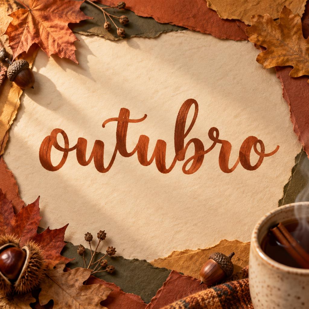 "outubro" —  | AI Text Effect Generator