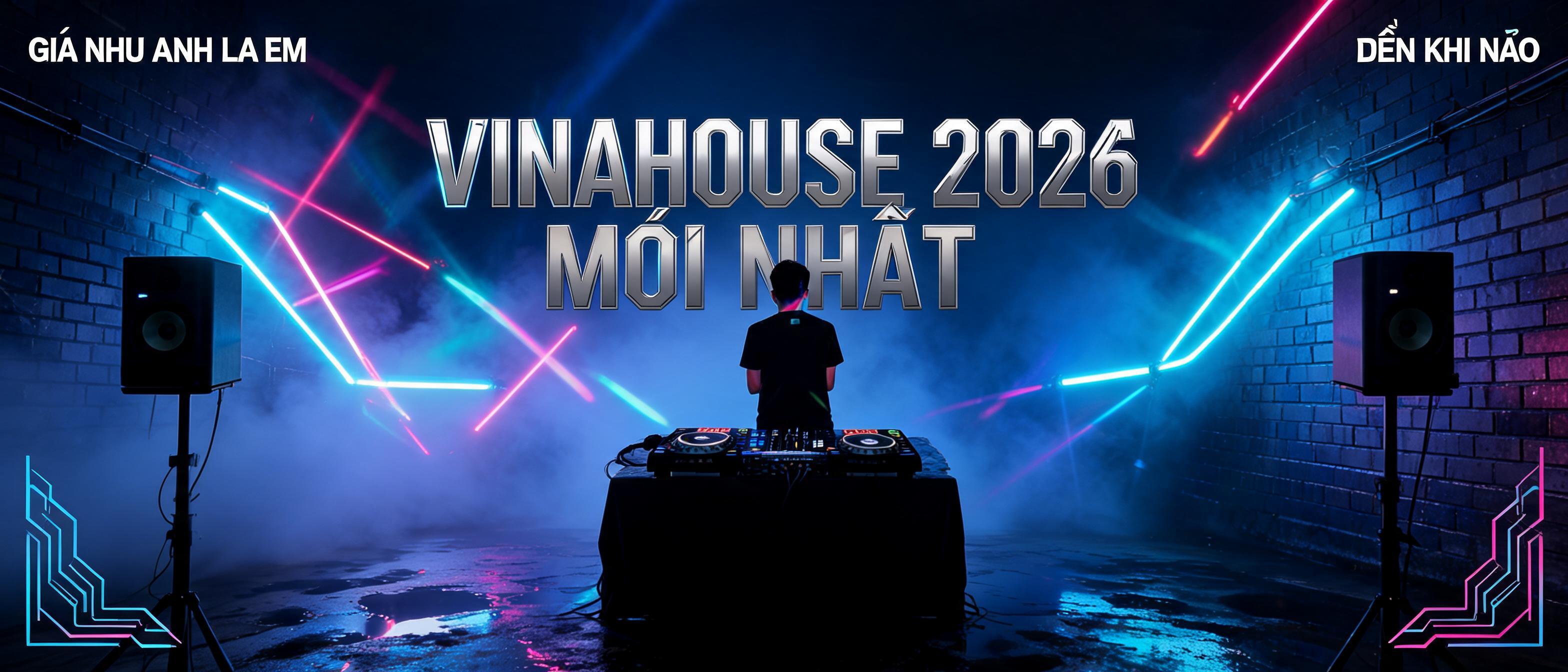 "VINAHOUSE 2026 MỚI NHẤT
GIÁ NHƯ ANH LÀ EM
ĐẾN KHI NÀO" — Neon Glow | AI Text Effect Generator