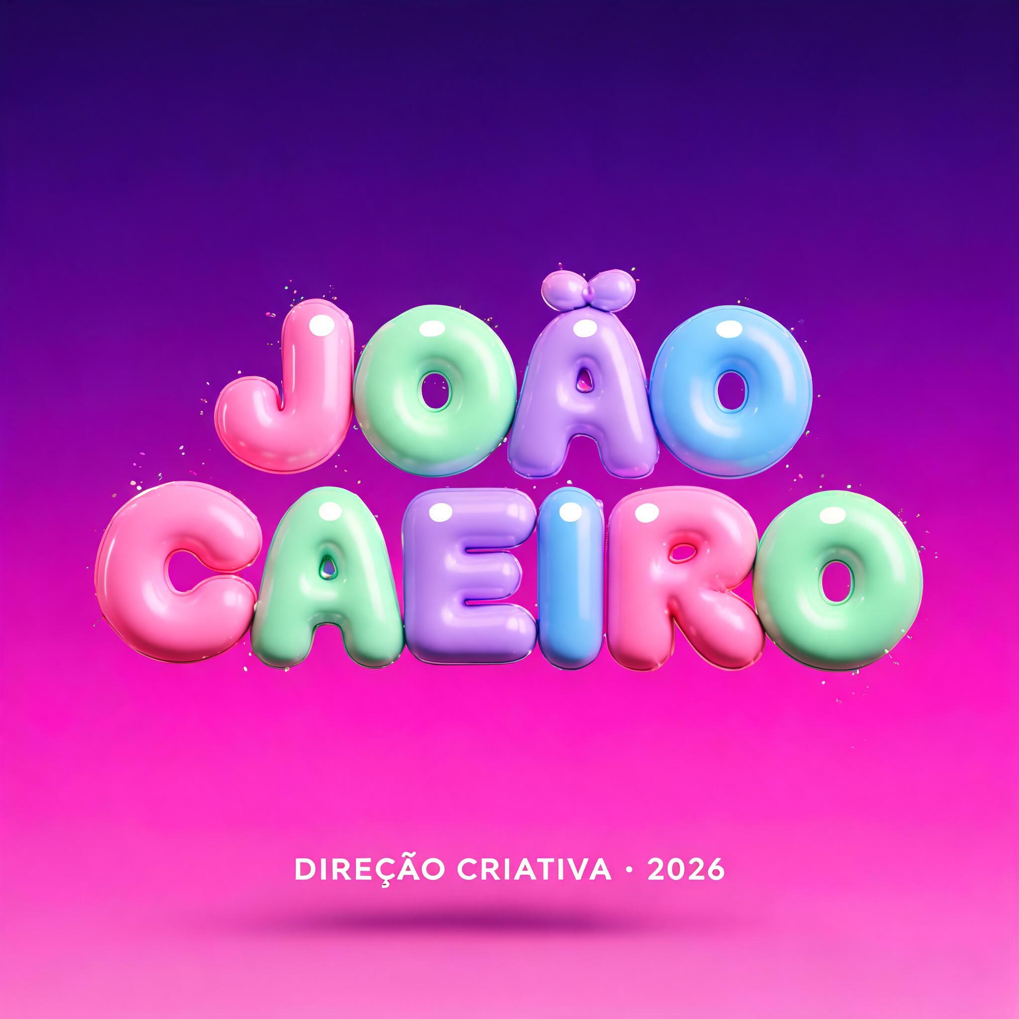 "JOÃO CAEIRO" — 3d Bold Inflated | AI Text Effect Generator