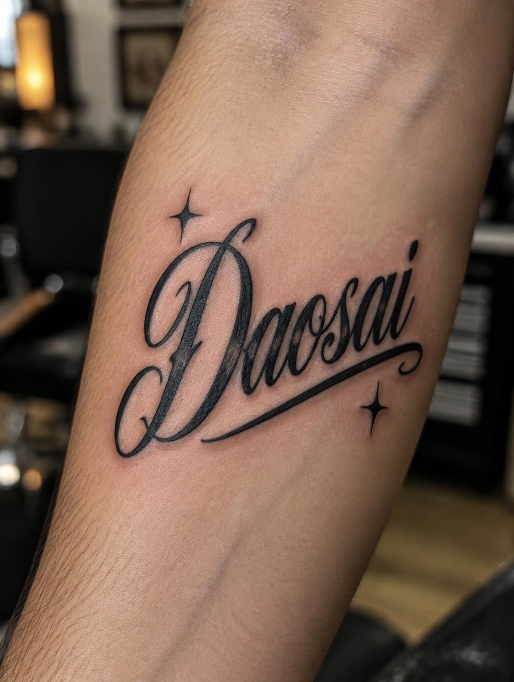 "Daosai" — Tattoo | AI Text Effect Generator