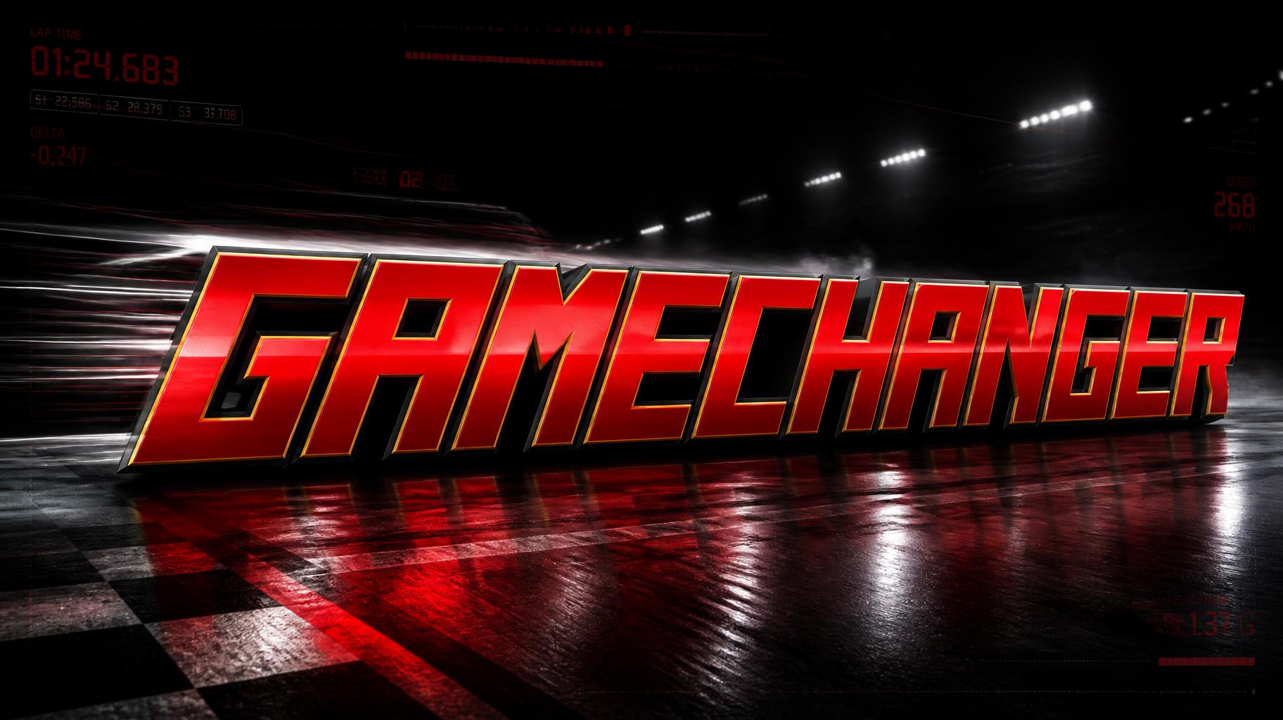 "GAMECHANGER" — Racing | AI Text Effect Generator