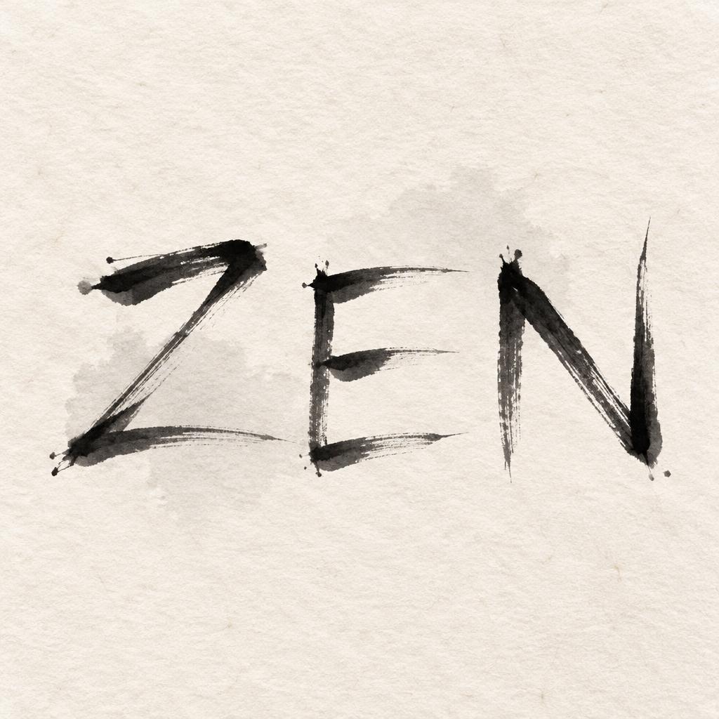 "ZEN" — Brush Japanese Ink | AI Text Effect Generator