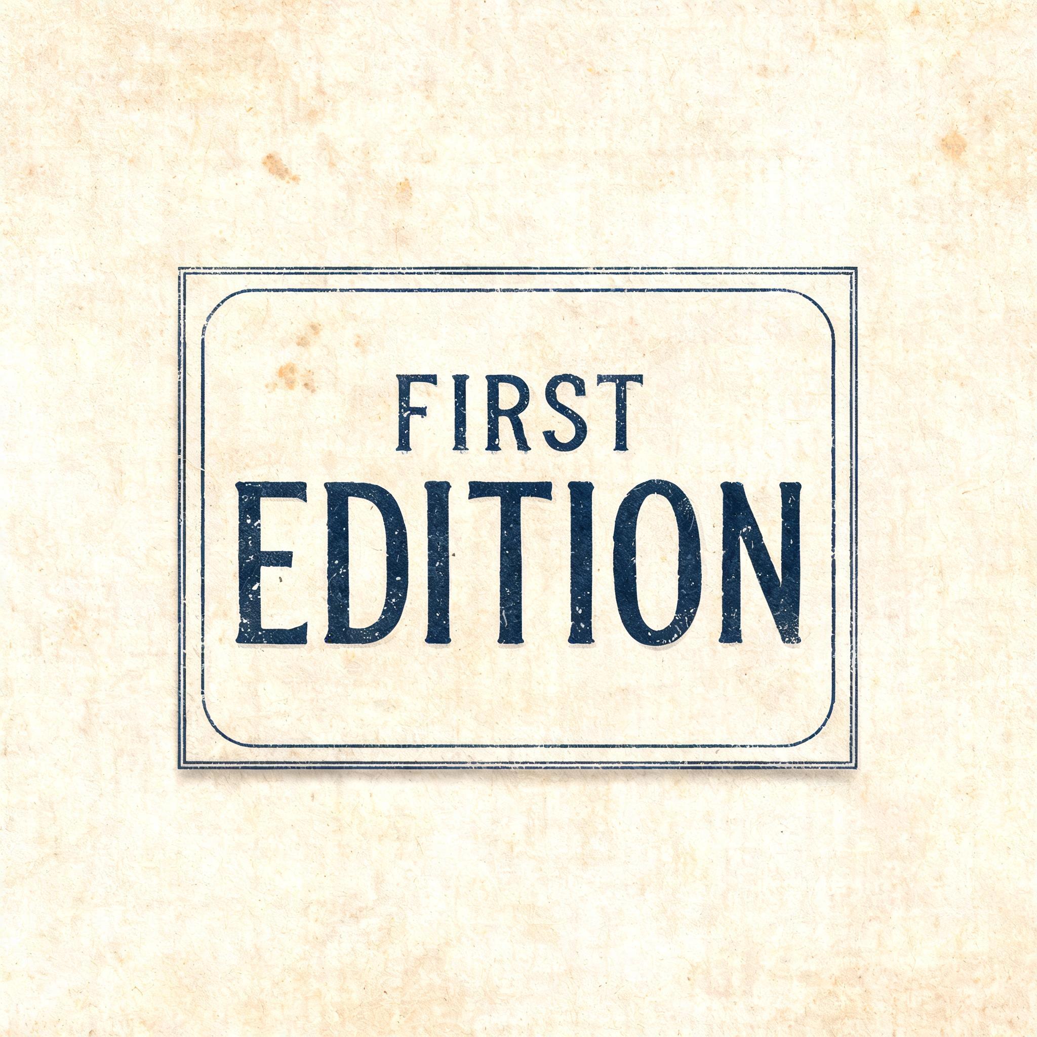 "FIRST
EDITION" — Vintage | AI Text Effect Generator