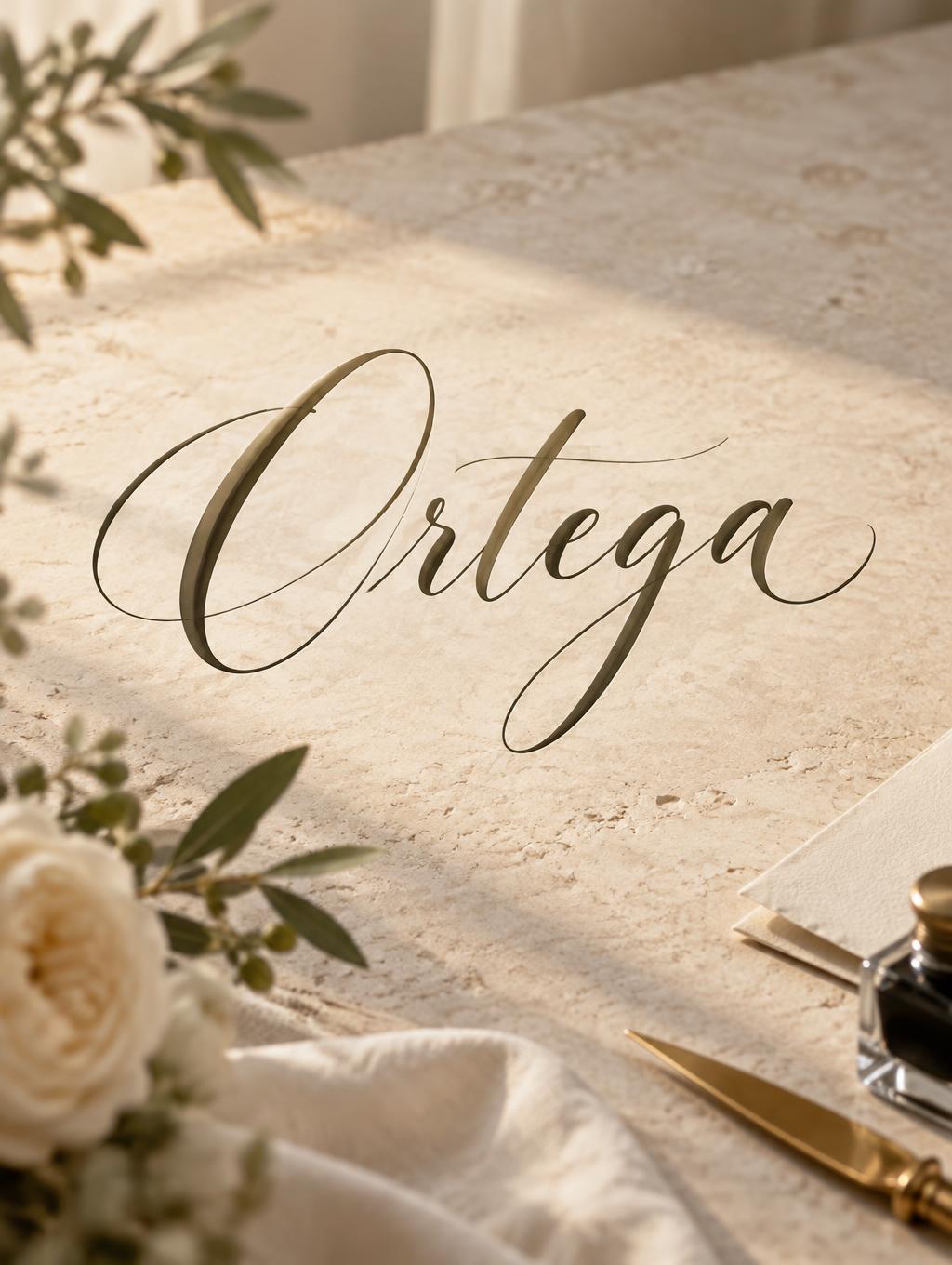 "Ortega" —  | AI Text Effect Generator