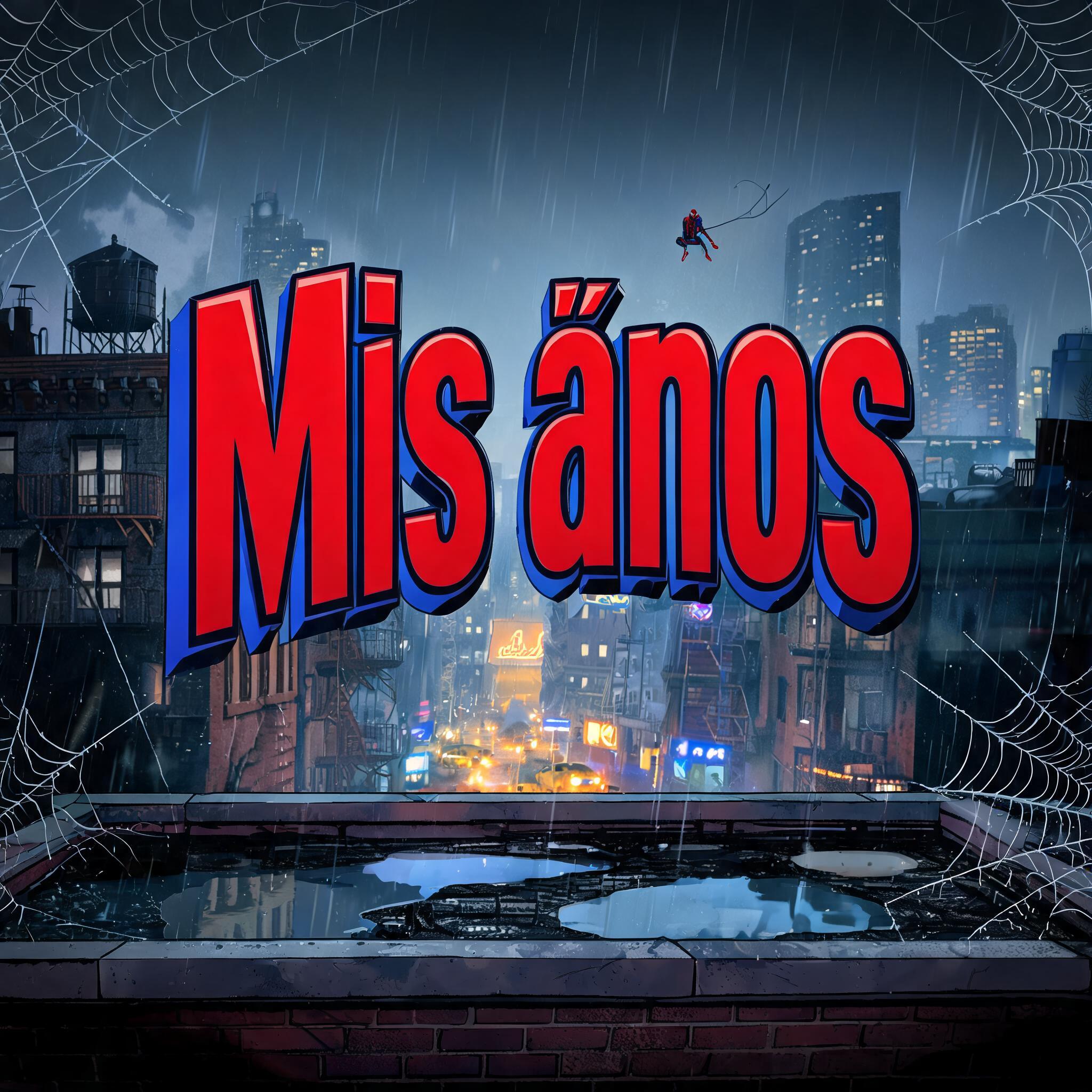 "Mis años" — Spider Hero | AI Text Effect Generator