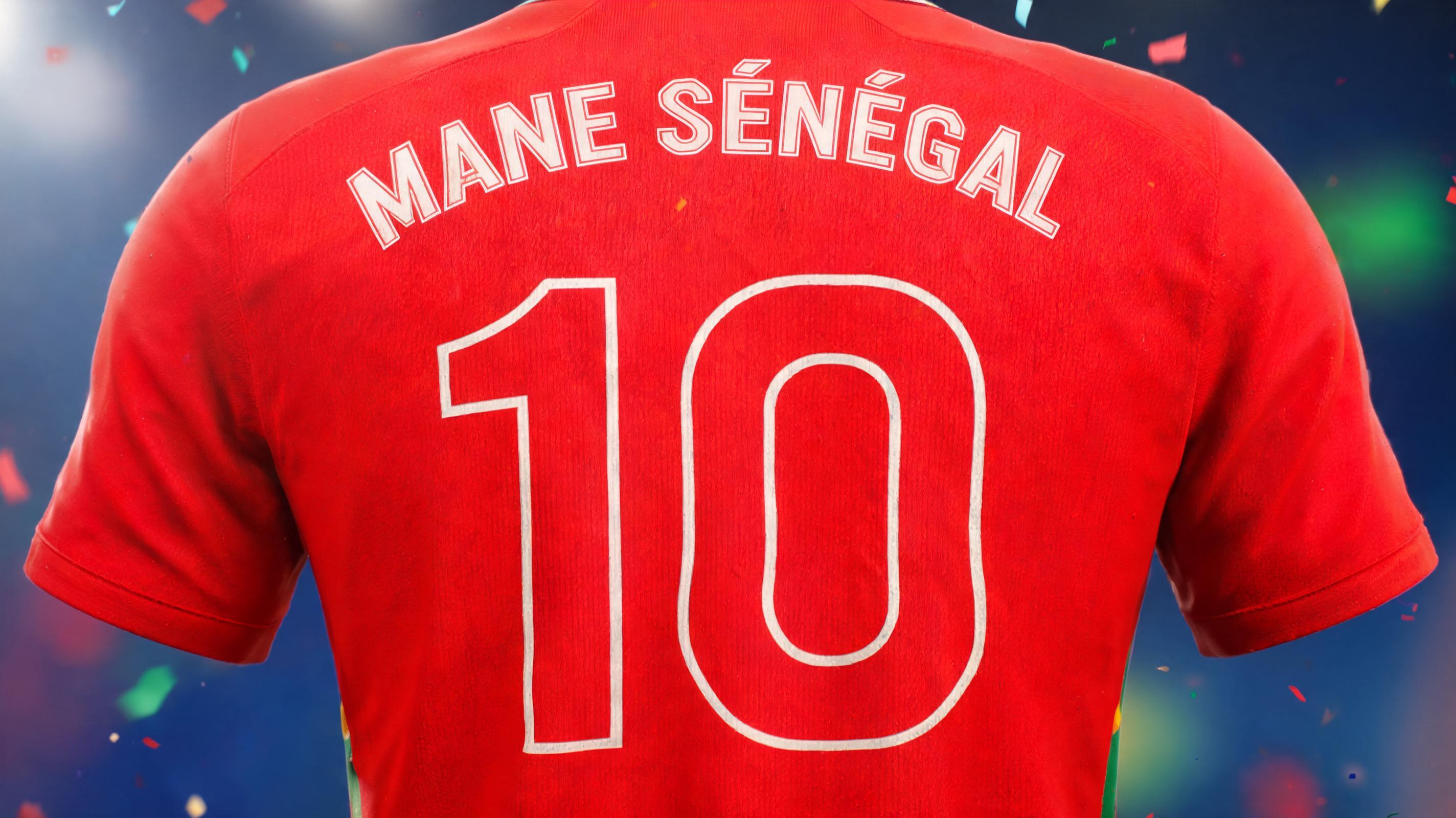 "MANE SÉNÉGAL 
10" — Sports Football | AI Text Effect Generator