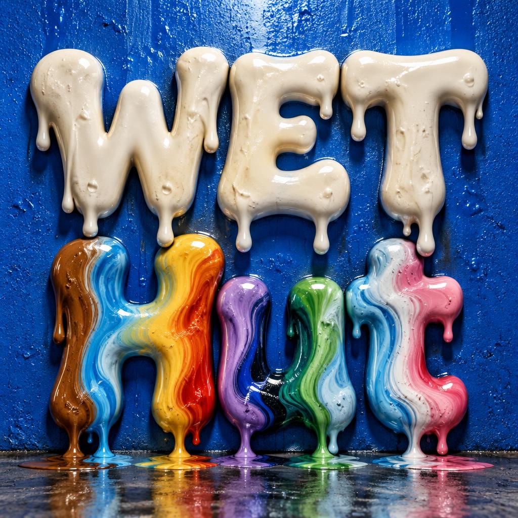 "WET
Hut" — Drip Font | AI Text Effect Generator