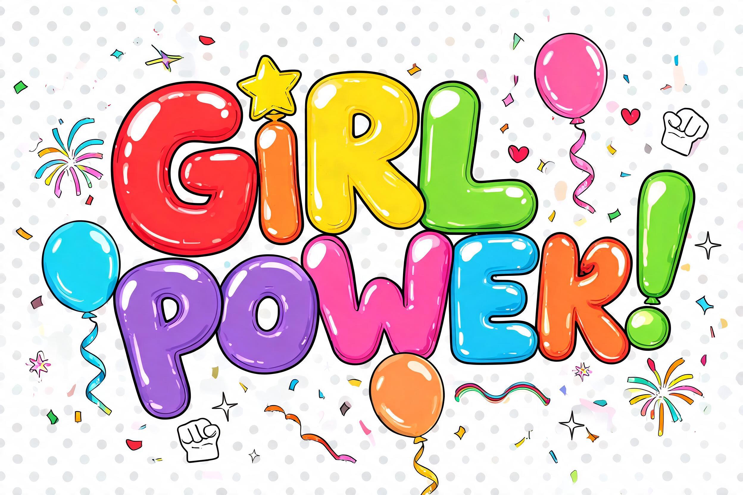"GiRL Power!" — Birthday Kids text effect