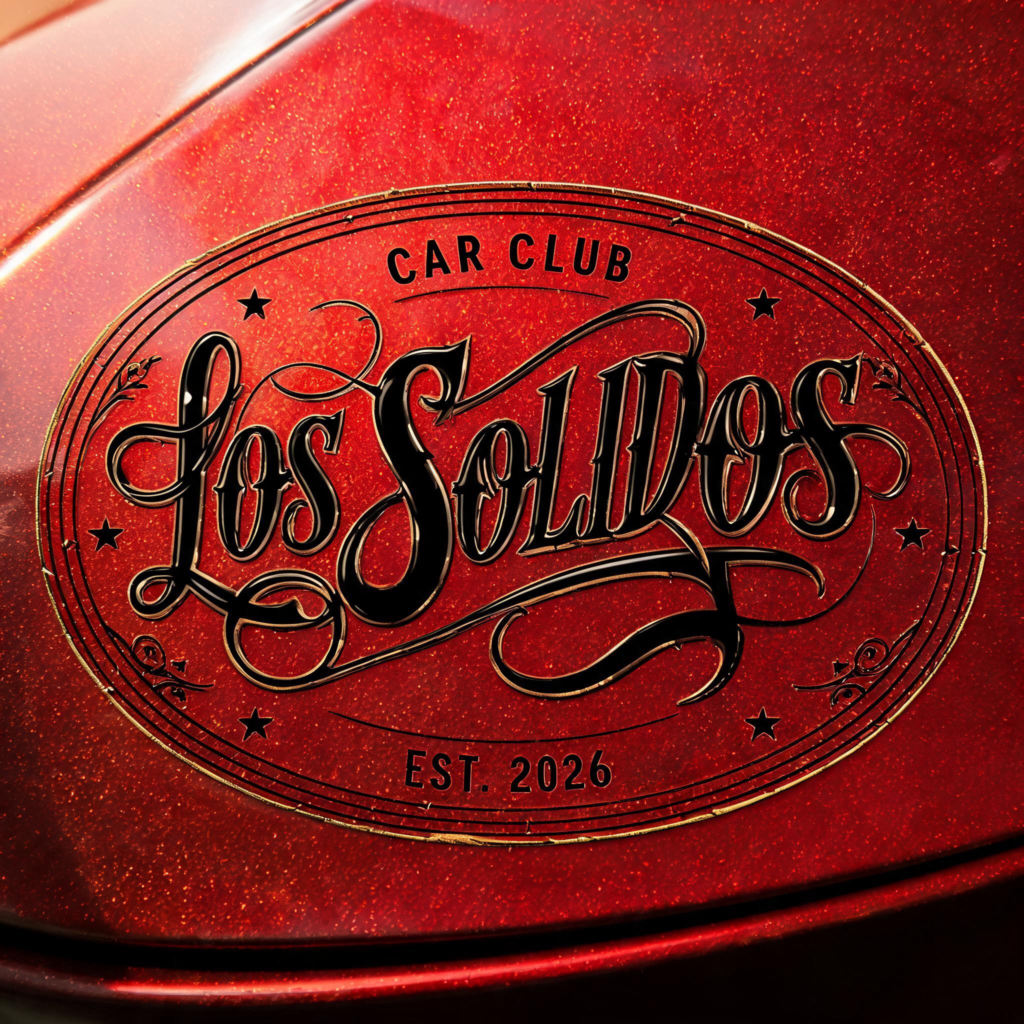 "LOS SOLIDOS
CAR CLUB
EST. 2026" — Chicano | AI Text Effect Generator
