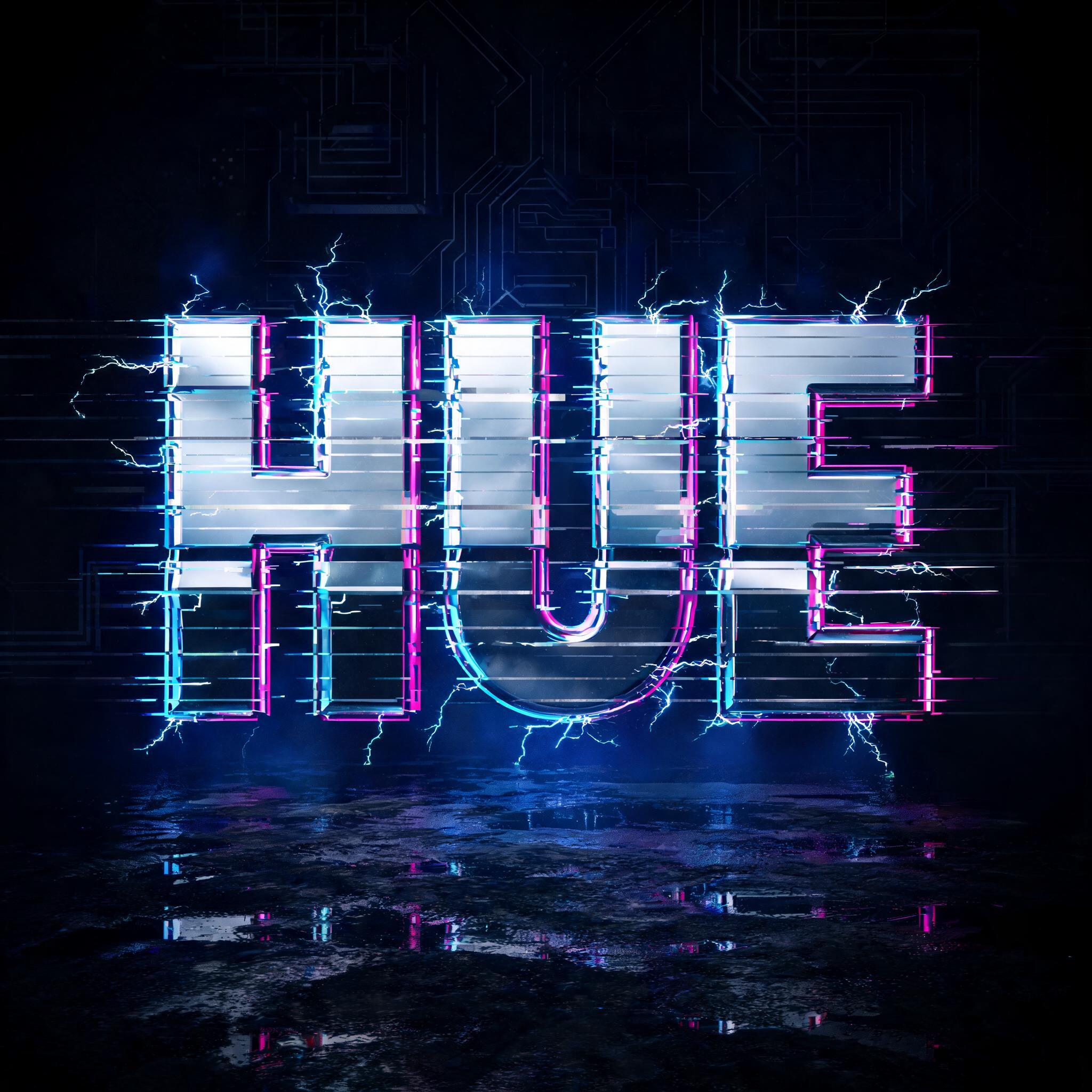 "HUE" — Cyberpunk | AI Text Effect Generator