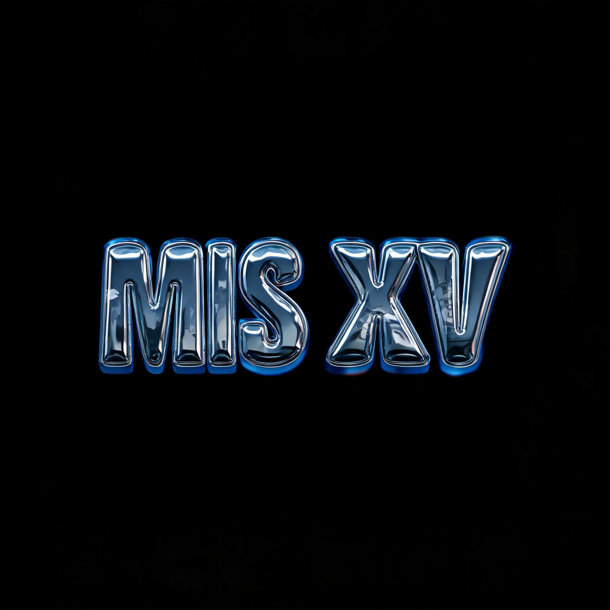 "MIS XV" — Chrome Metal 3d | AI Text Effect Generator