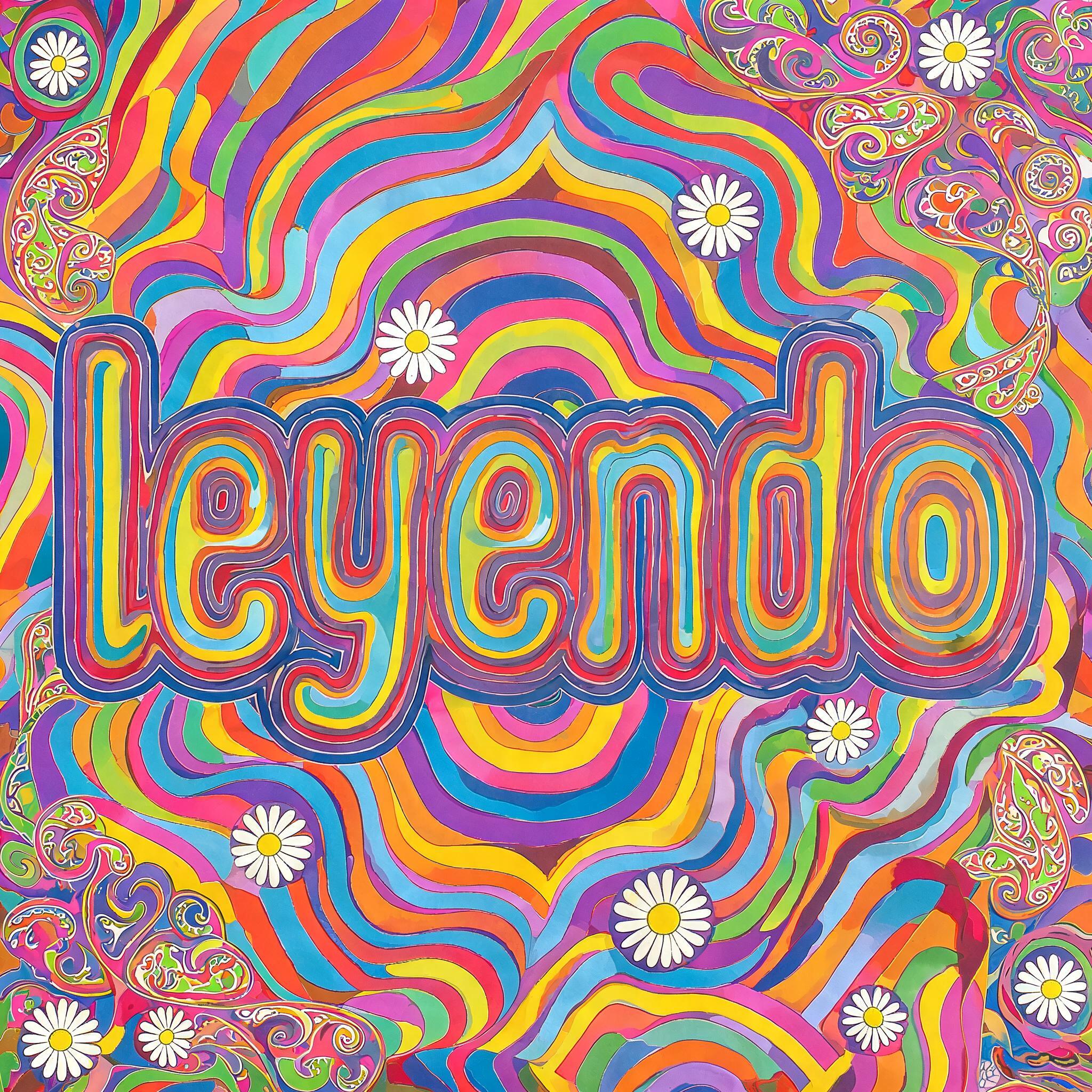 "leyendo" — Psychedelic text effect