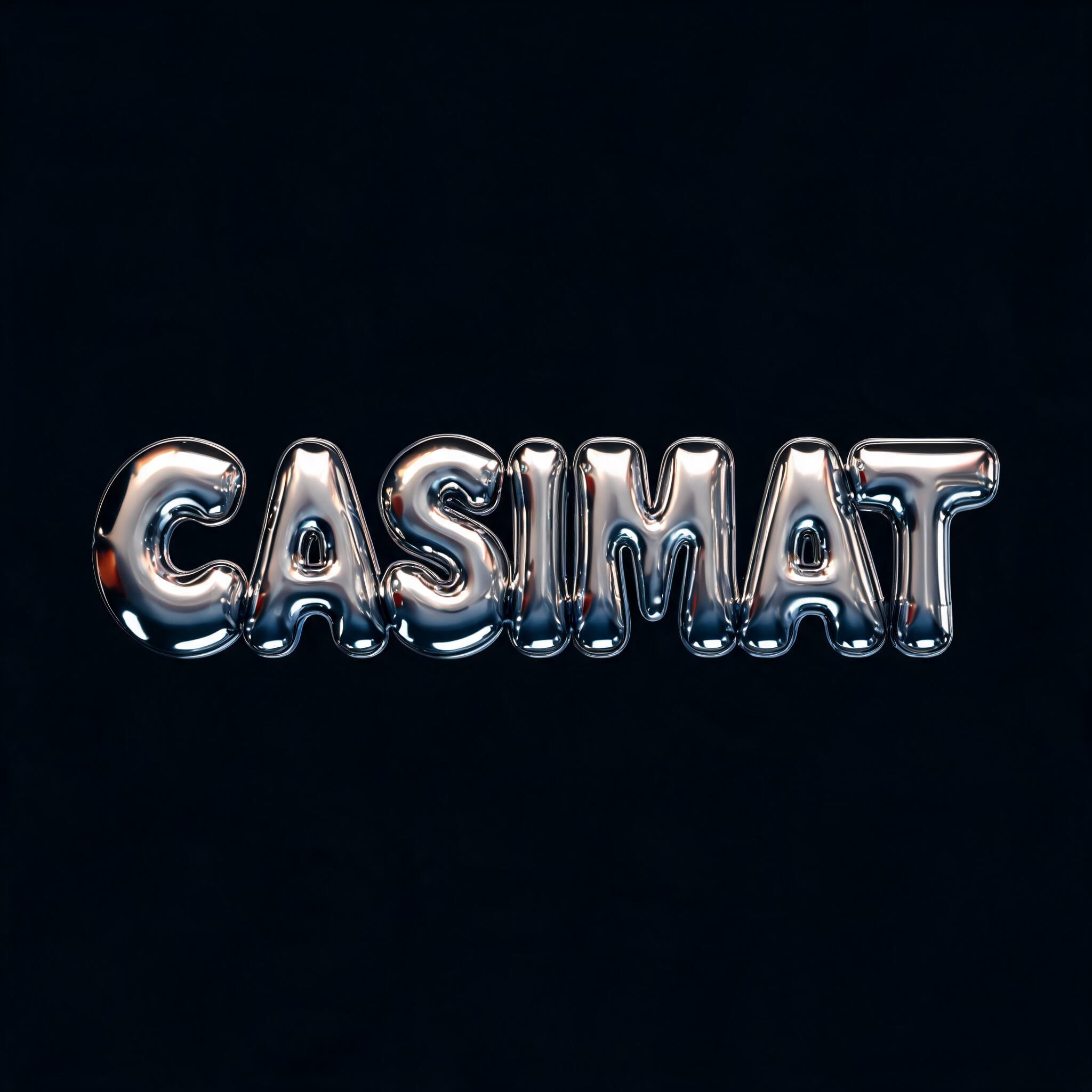 "CASIMAT" — Y2k Chrome | AI Text Effect Generator
