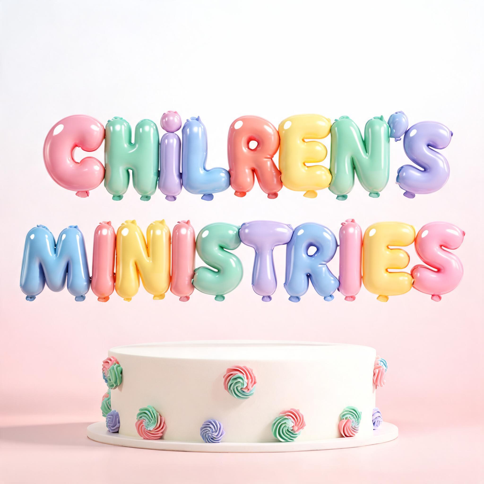 "CHiLDREN'S MINISTRIES" — 3d Bold Inflated | AI Text Effect Generator