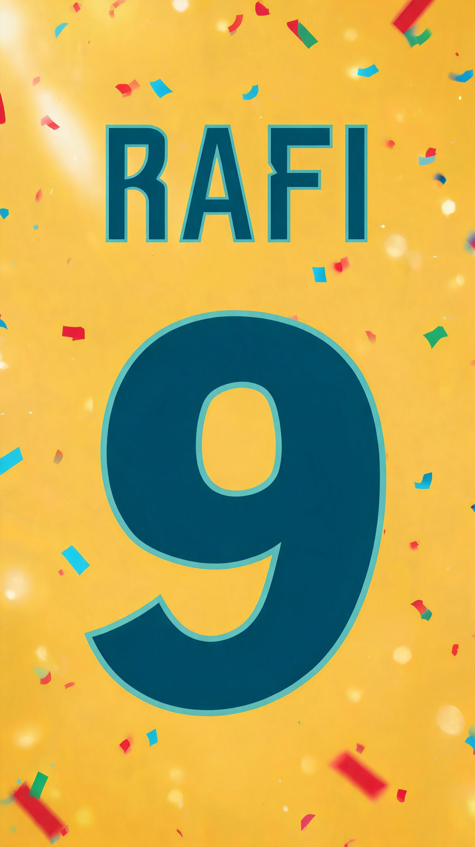 "Rafi
9" — Sports Football | AI Text Effect Generator