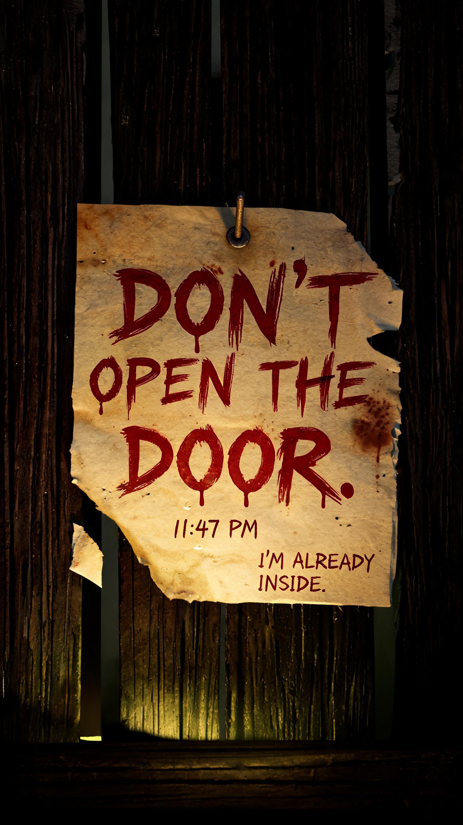 "THE NOTE" — Horror text effect
