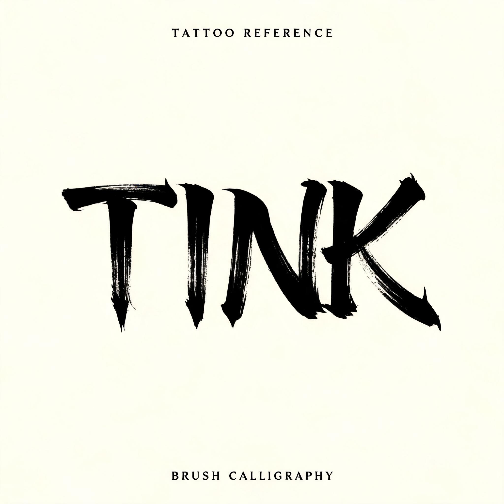 "Tink" — Brush Japanese Ink | AI Text Effect Generator