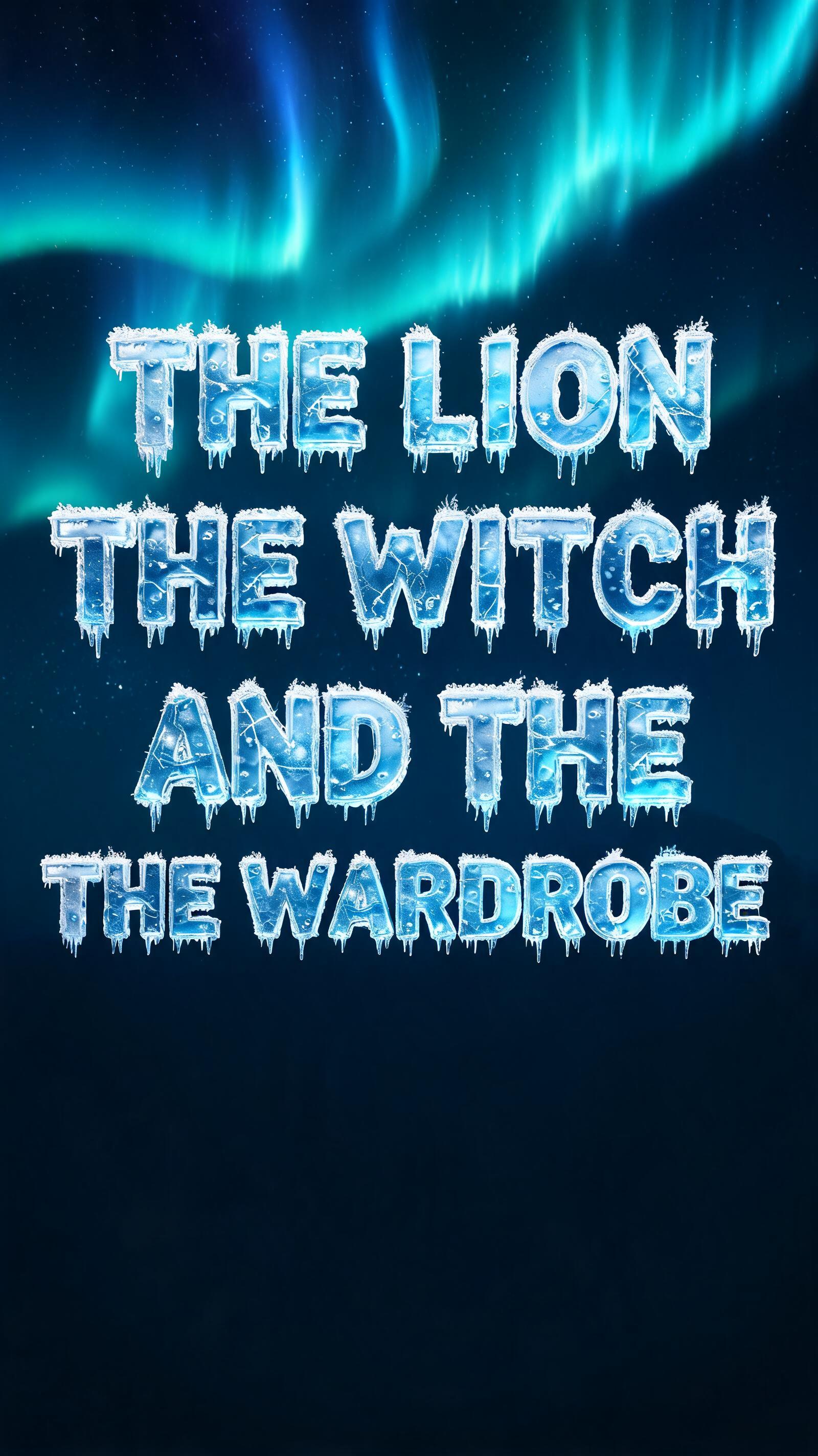 "The lion the witch and the wardrobe" — Glass Frozen | AI Text Effect Generator