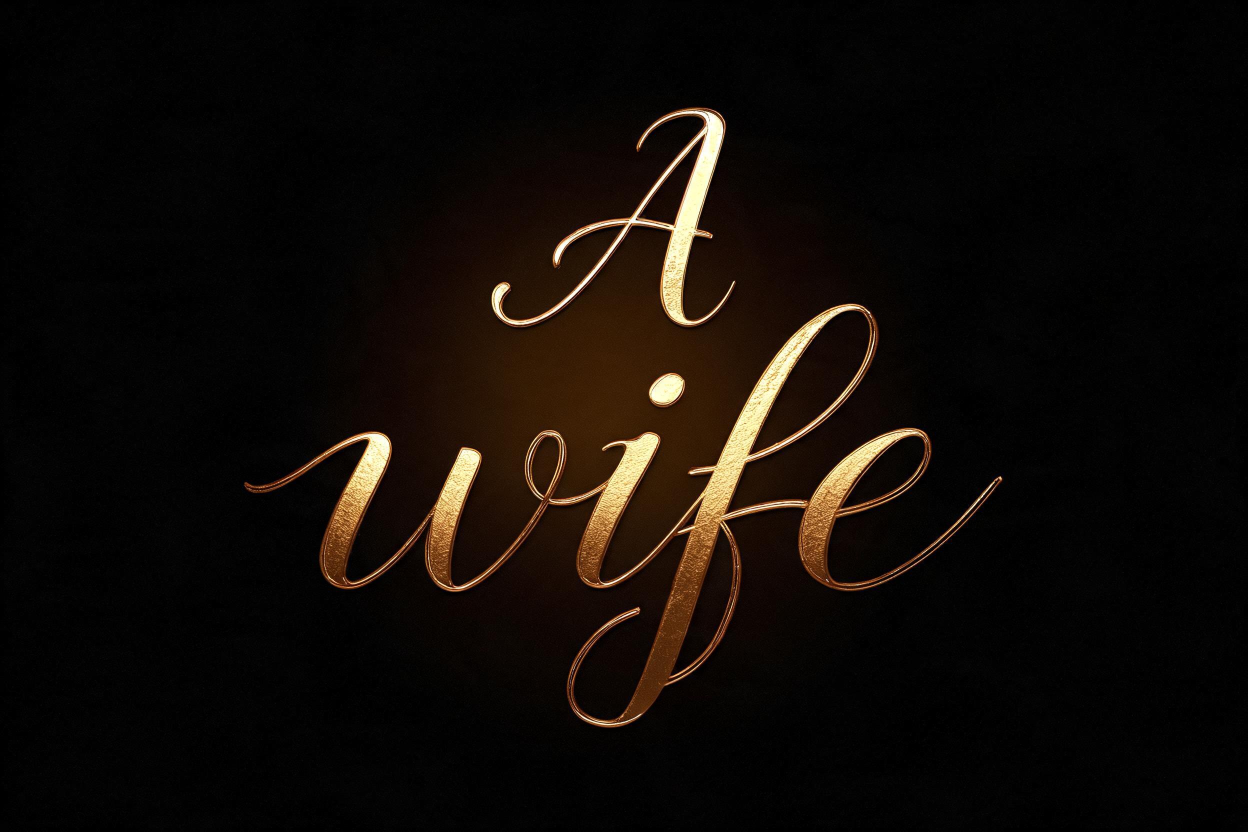 "A
wife" — 3d Bold Gold | AI Text Effect Generator