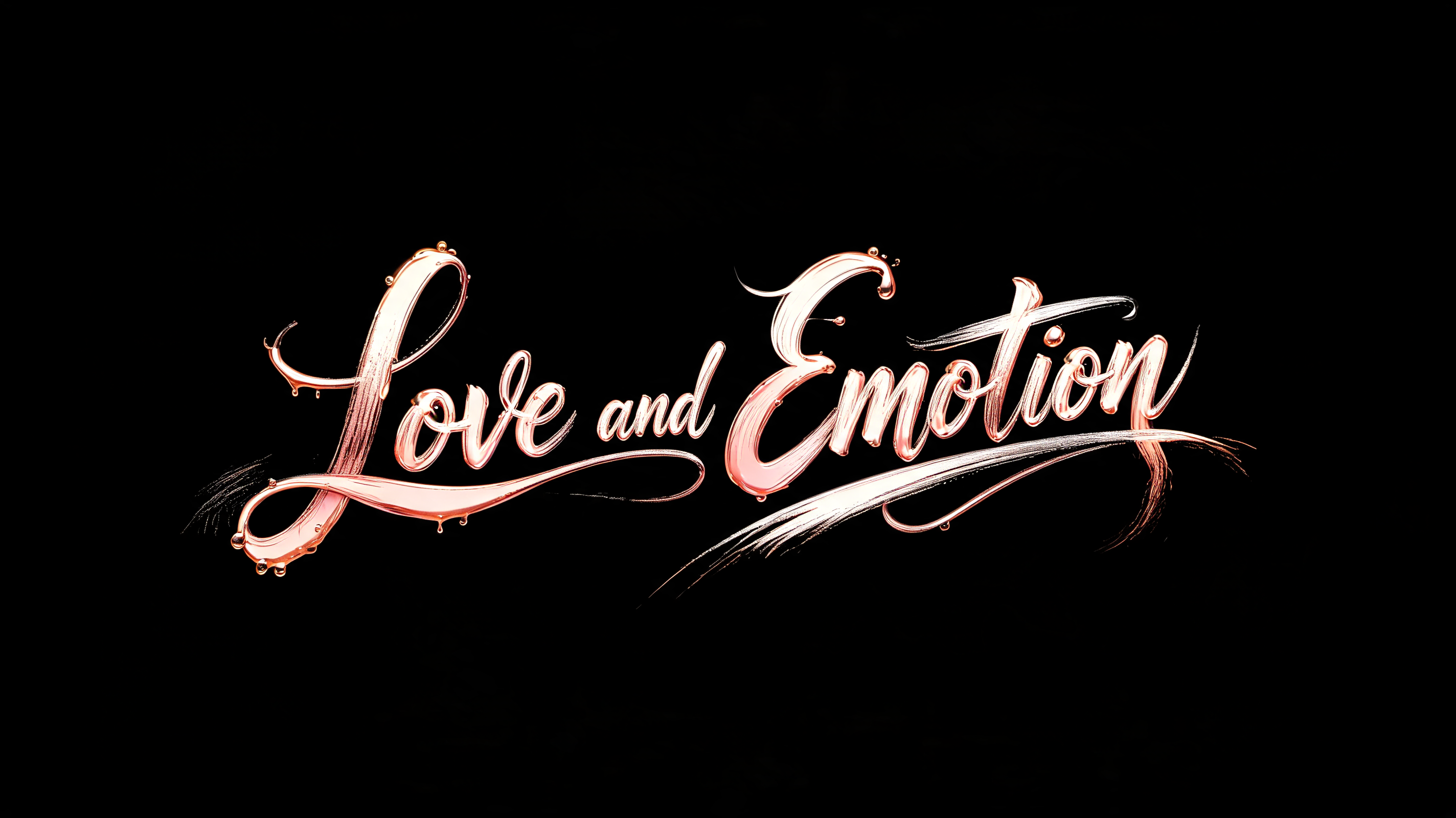 "Love and Emotion" — Brush Stroke | AI Text Effect Generator