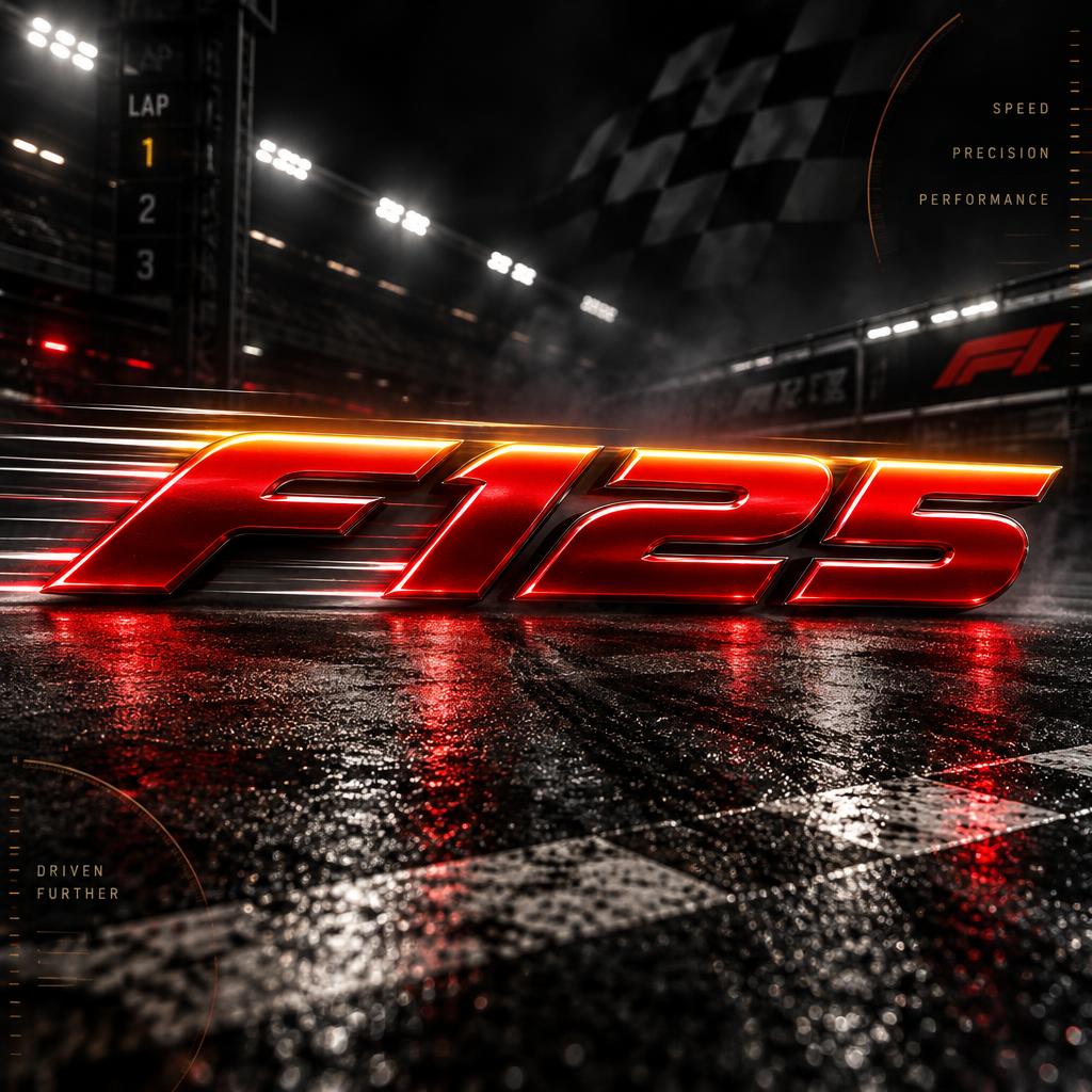 "F125" — Racing | AI Text Effect Generator