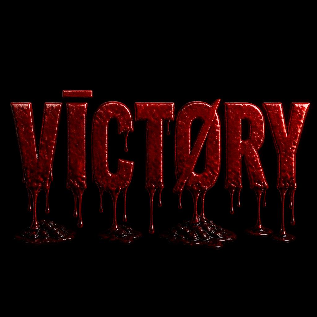"VĪCTØRY" — Drip Font Blood | AI Text Effect Generator