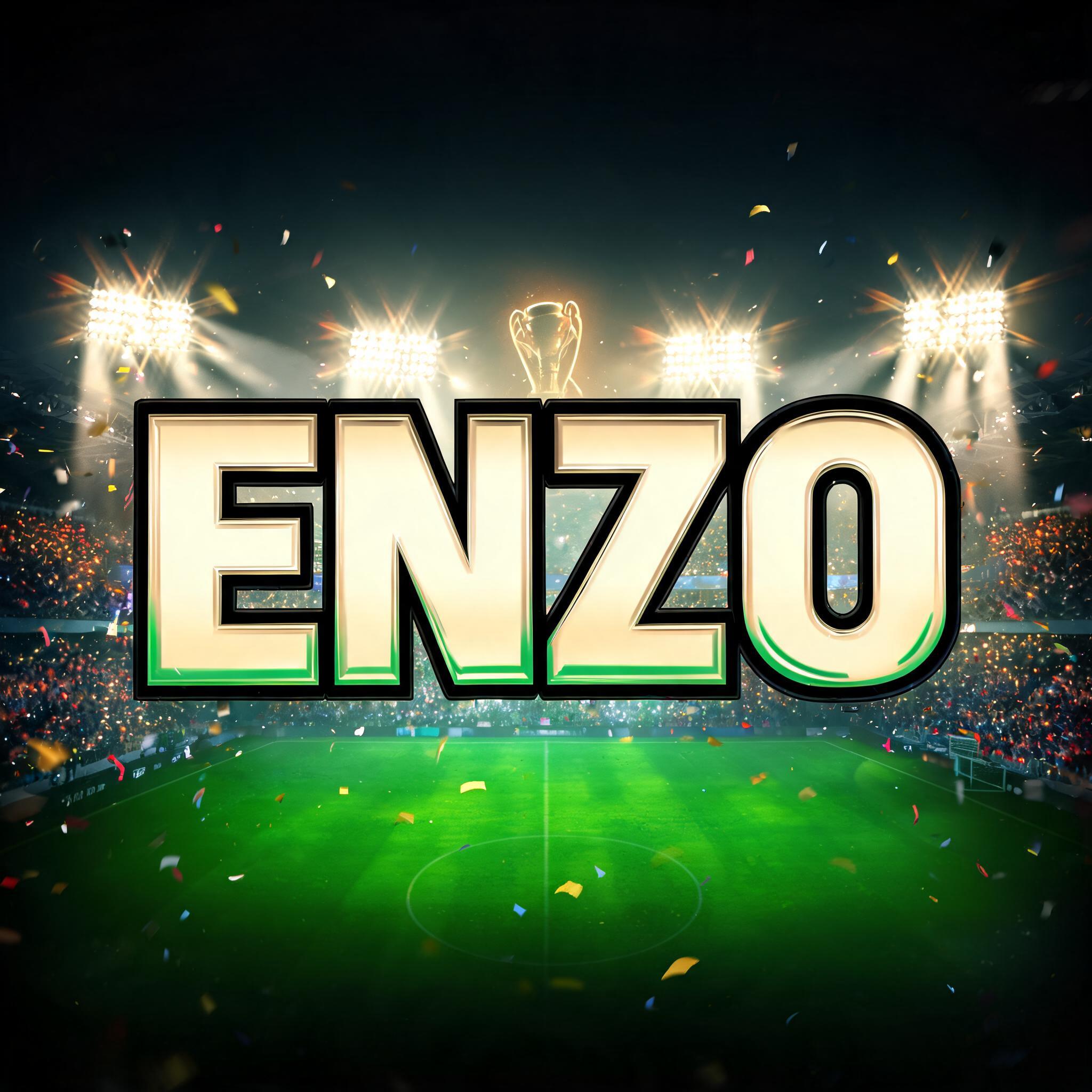 "ENZO" — Sports Football | AI Text Effect Generator