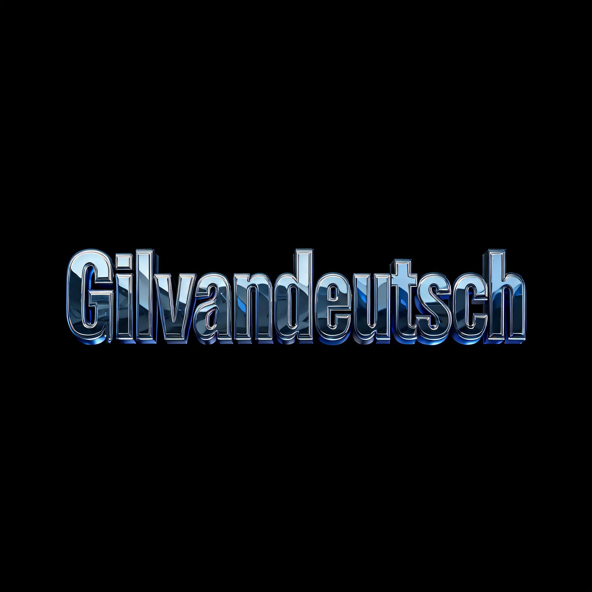 "Gilvandeutsch 
" — Chrome Metal 3d | AI Text Effect Generator