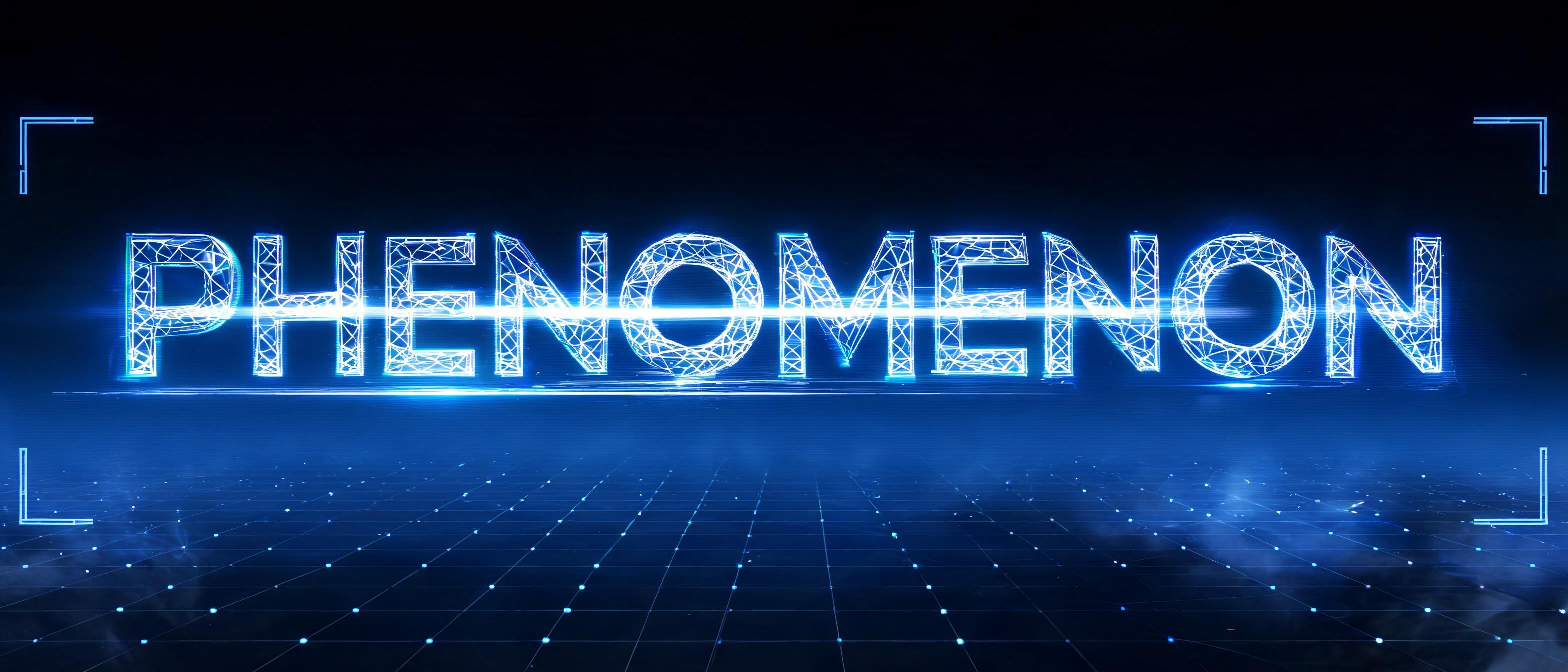 "PHENOMENON" — Futuristic text effect
