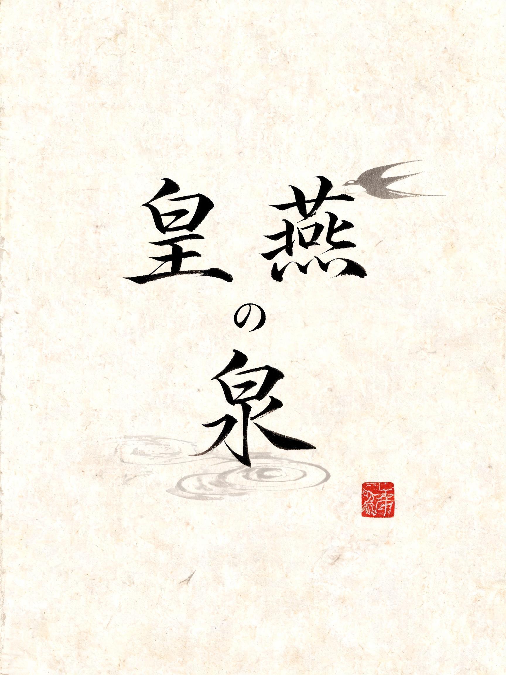 "皇燕の泉" — Brush Japanese Ink | AI Text Effect Generator