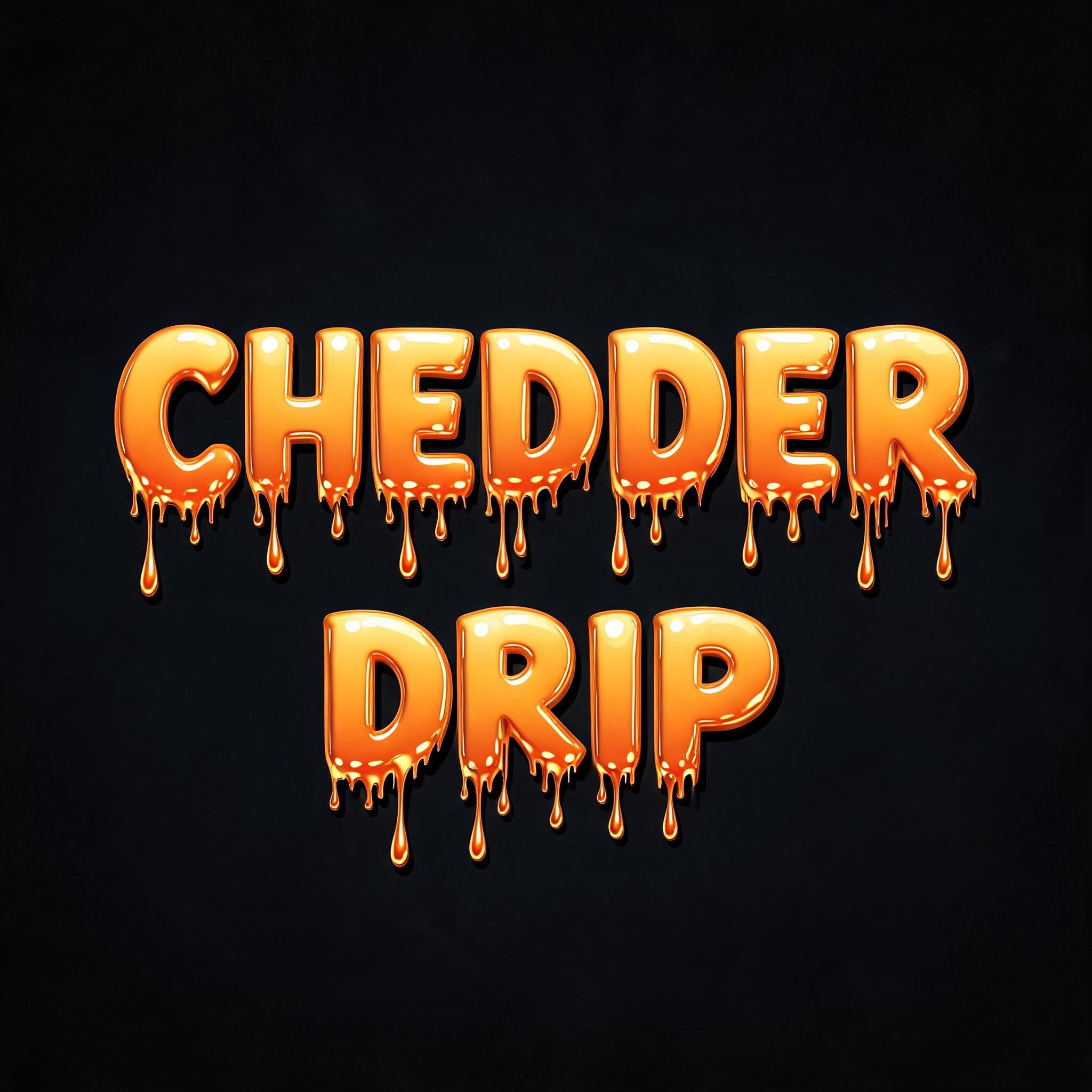 "CHEDDER DRIP" — Drip Font | AI Text Effect Generator